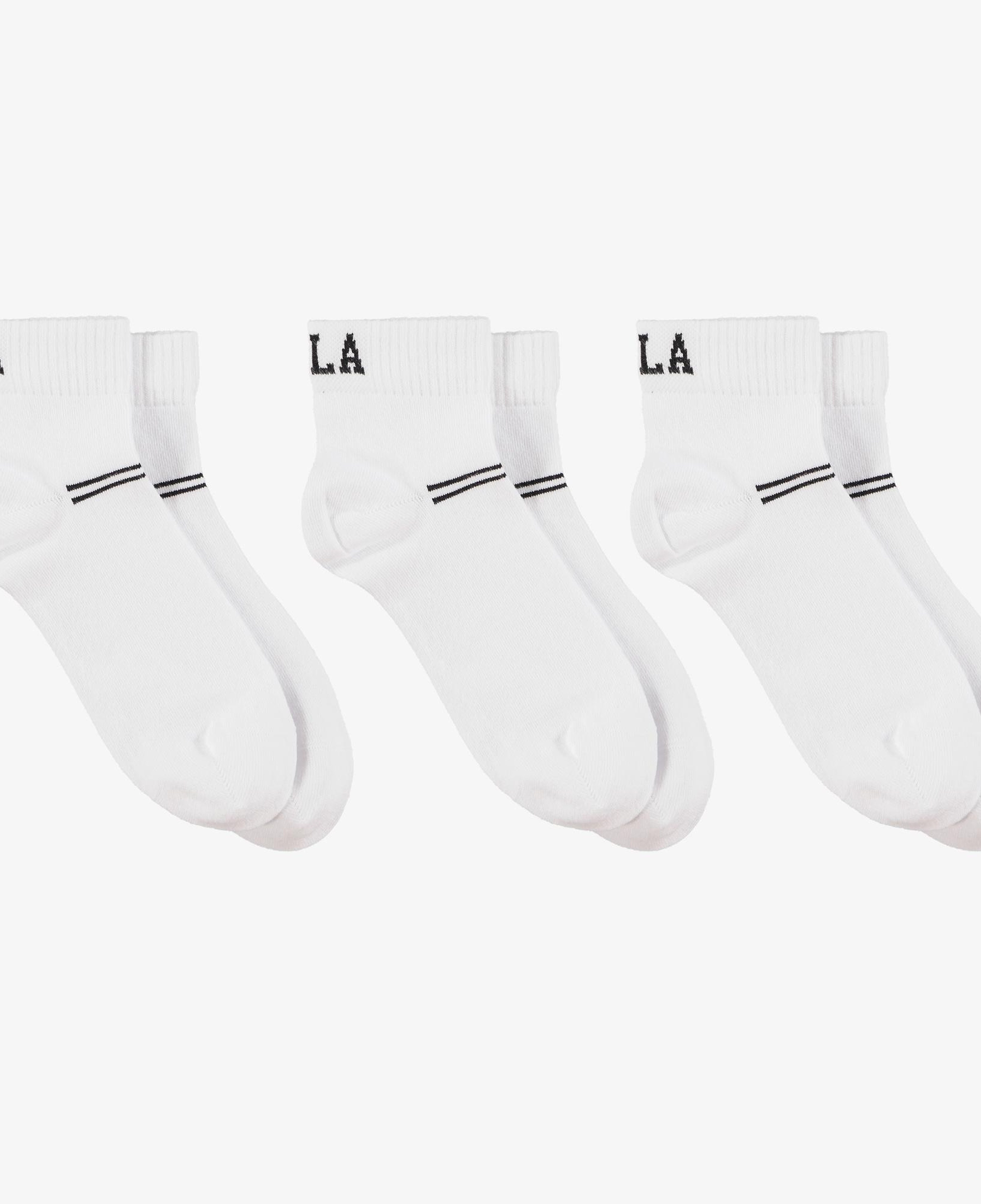 Ucla Brennus 3'Lü Unisex Beyaz Çorap
