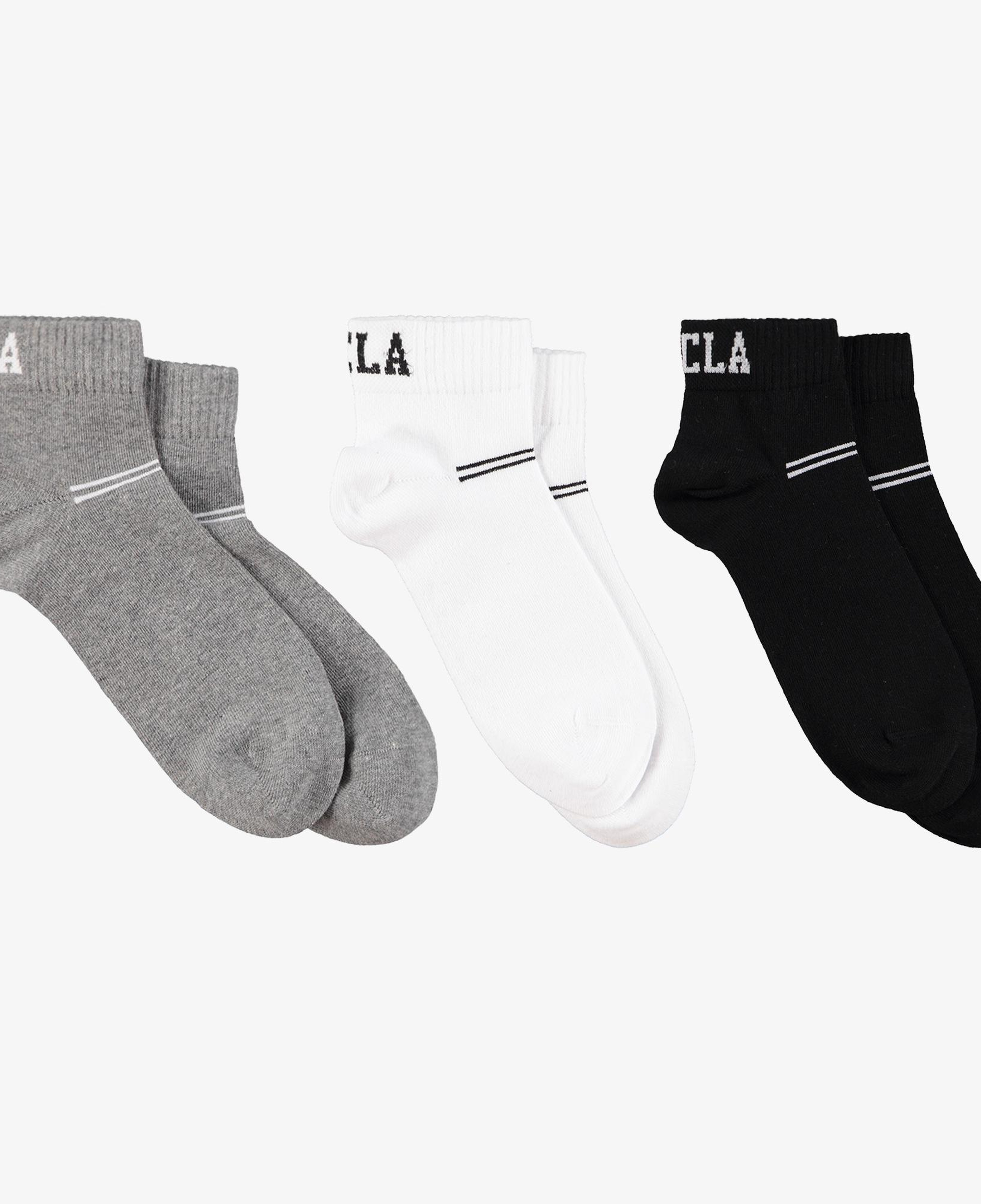 Ucla Brennus 3'Lü Unisex Siyah Çorap