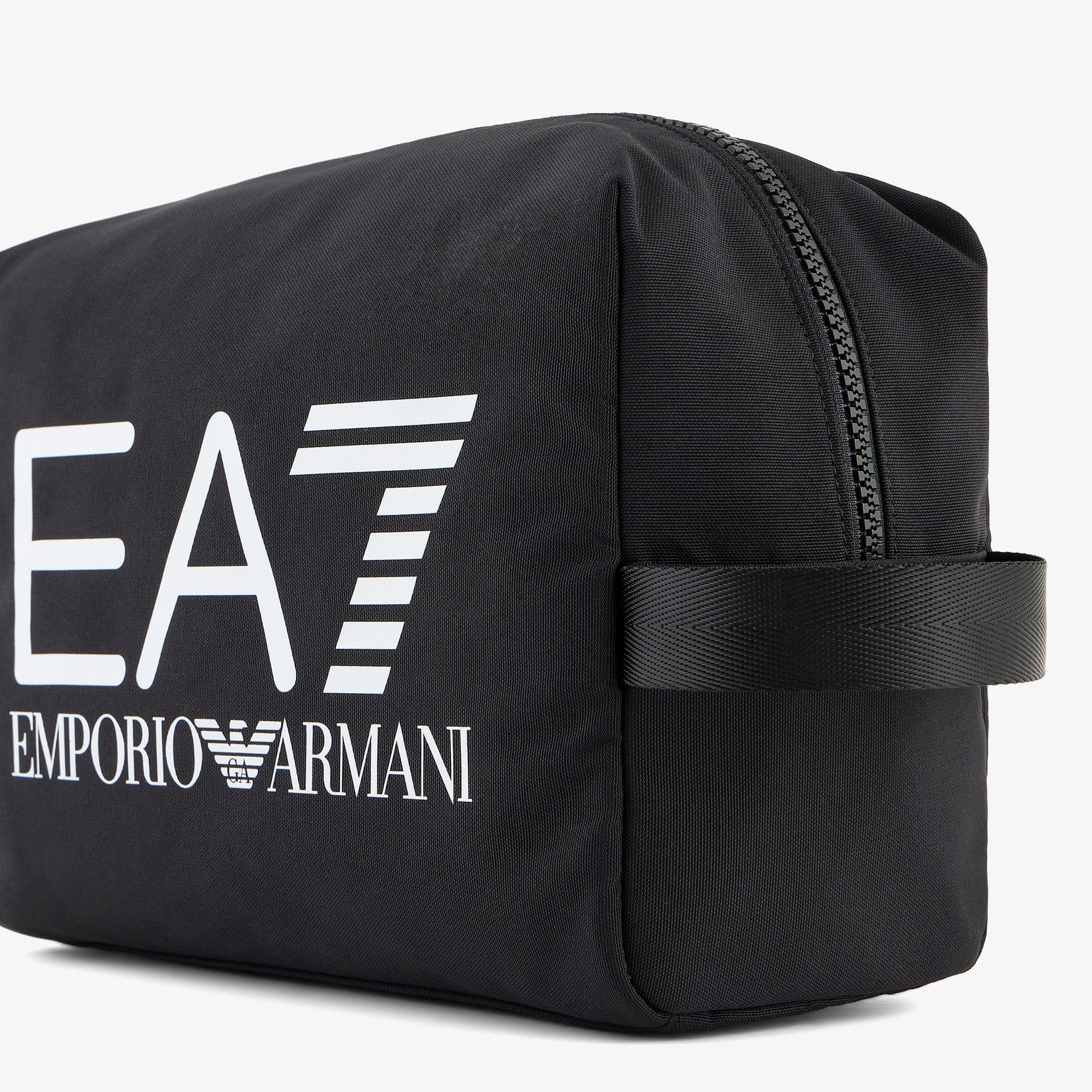 EA7 Unisex Siyah Makyaj Çantası