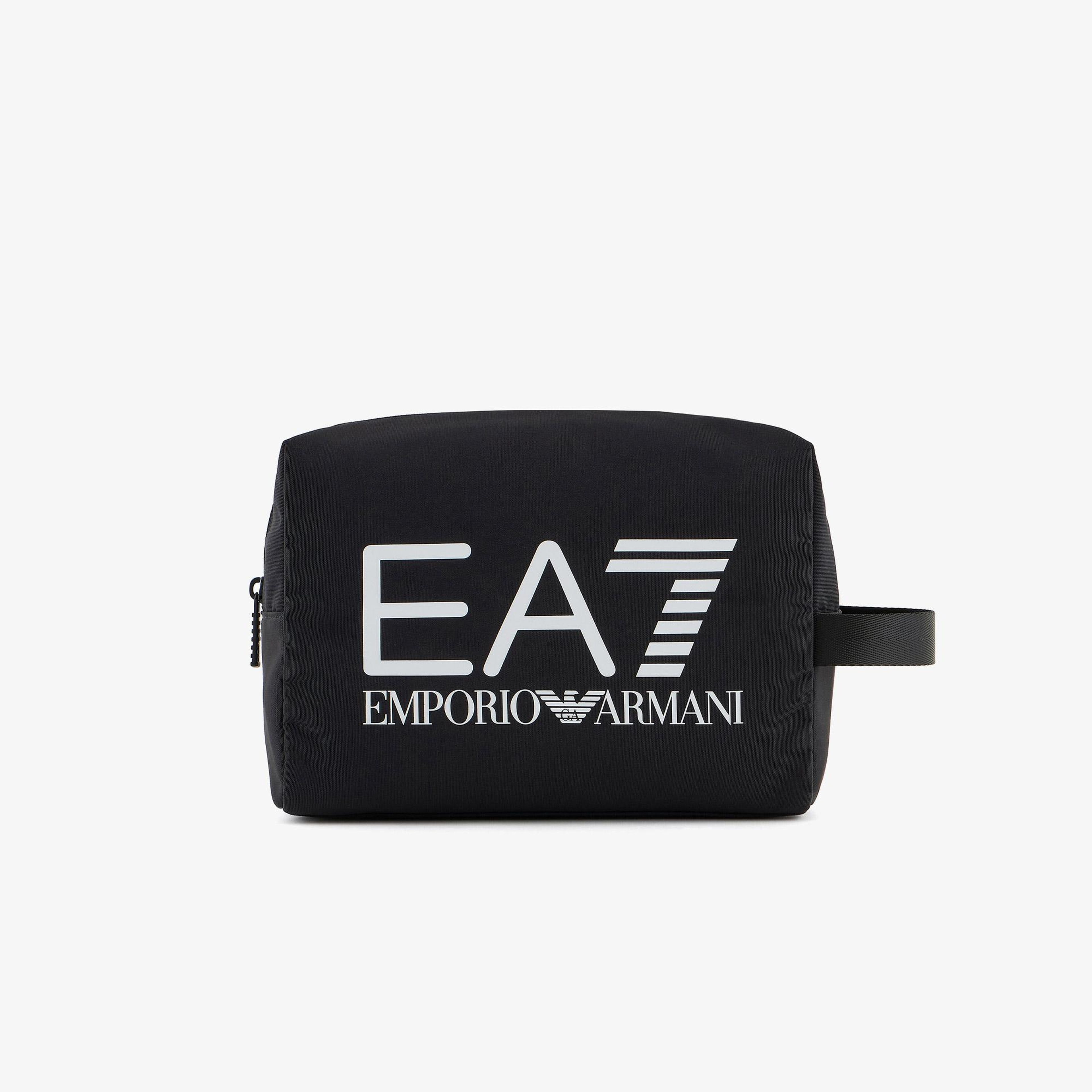 EA7 Unisex Siyah Makyaj Çantası