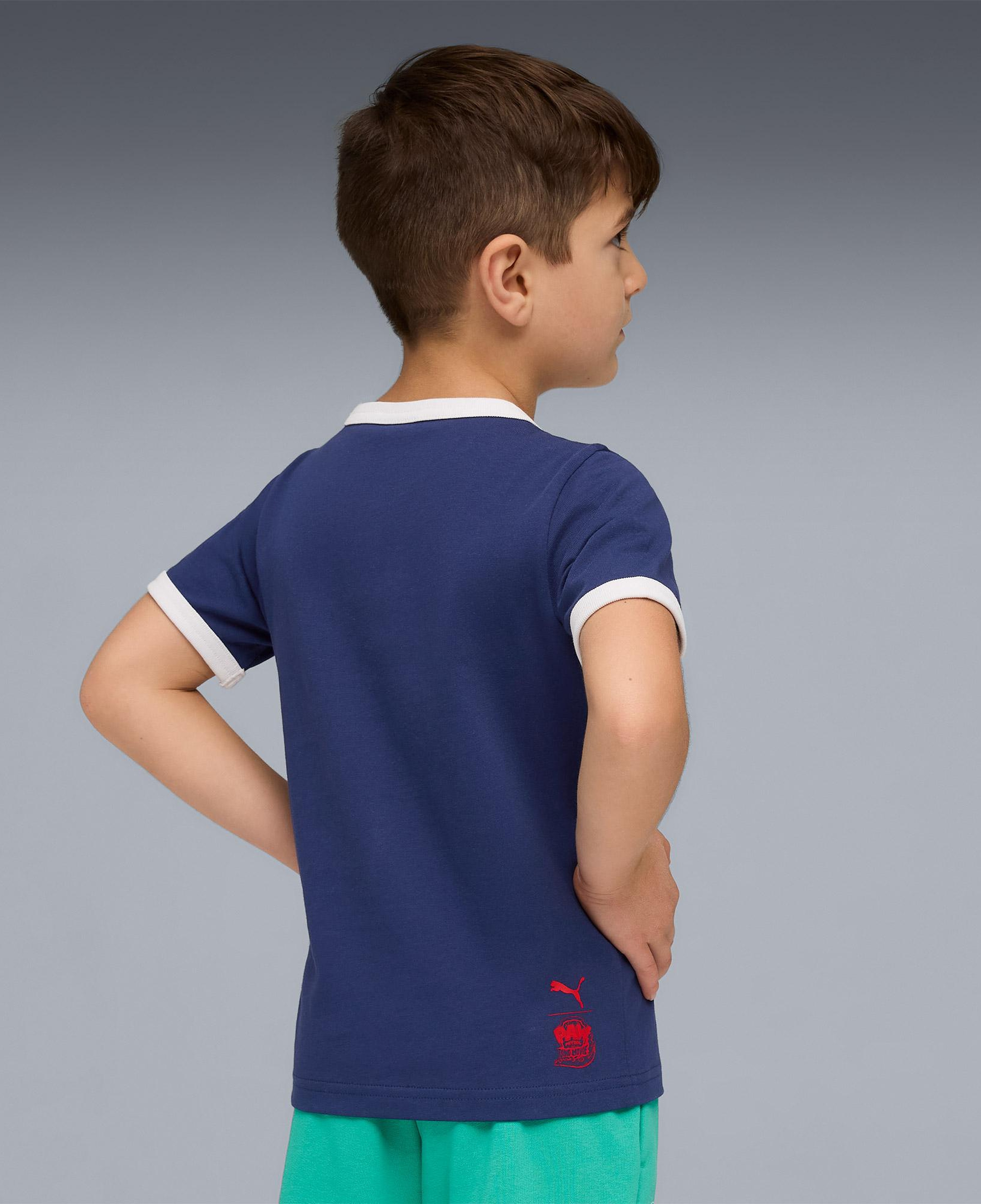 Puma X Paw Patrol Ringer Çocuk Mavi T-Shirt
