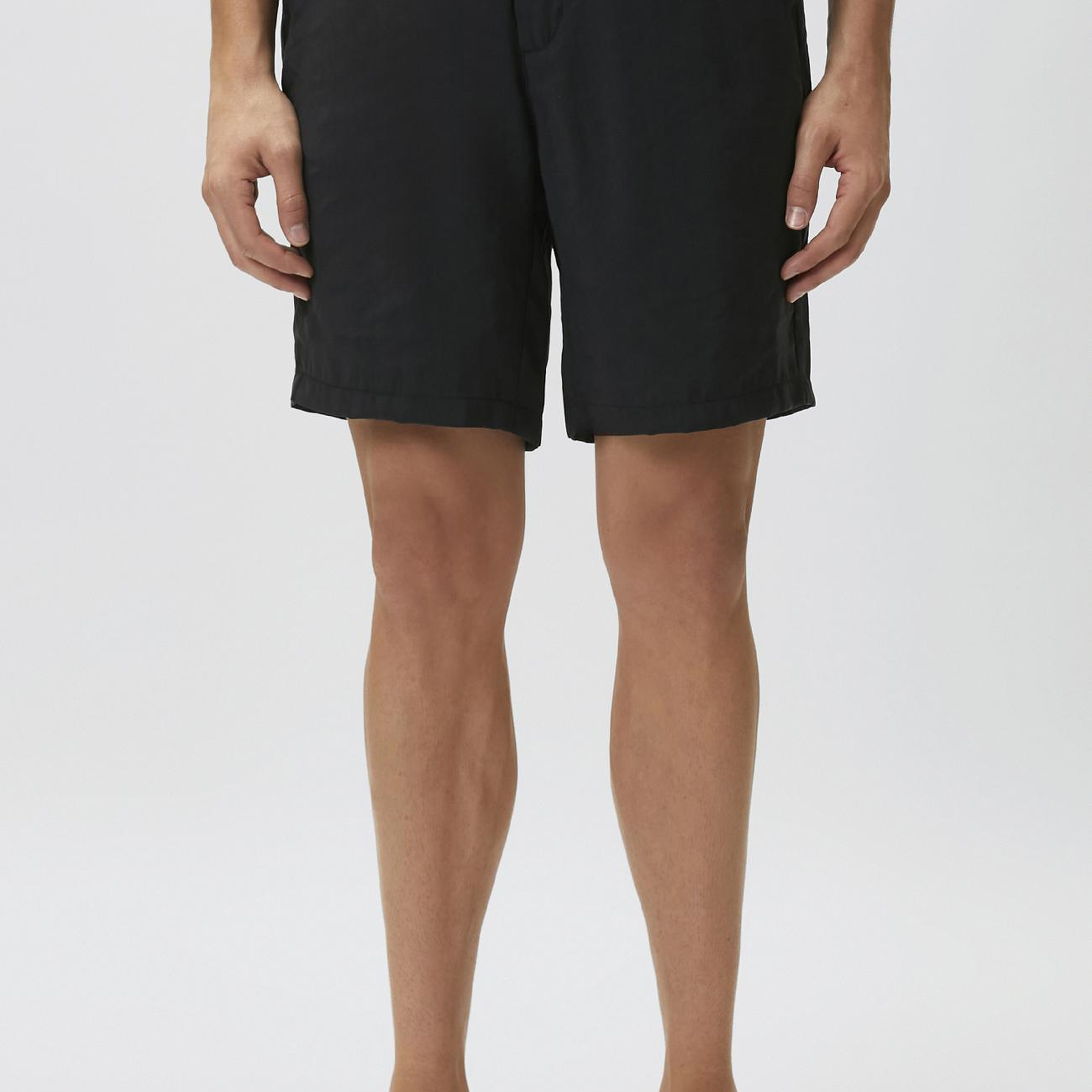 Network Erkek Siyah Slim Fit Modal Şort