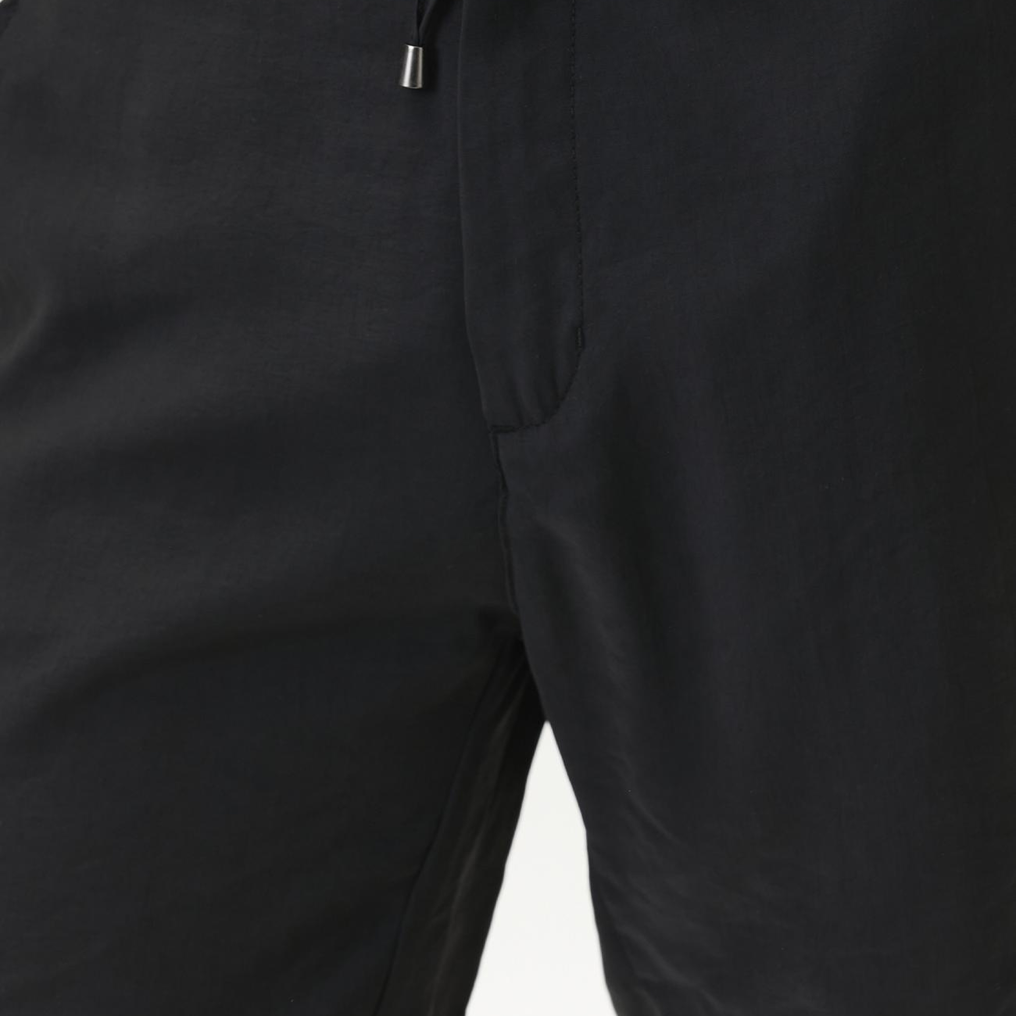 Network Erkek Siyah Slim Fit Modal Şort