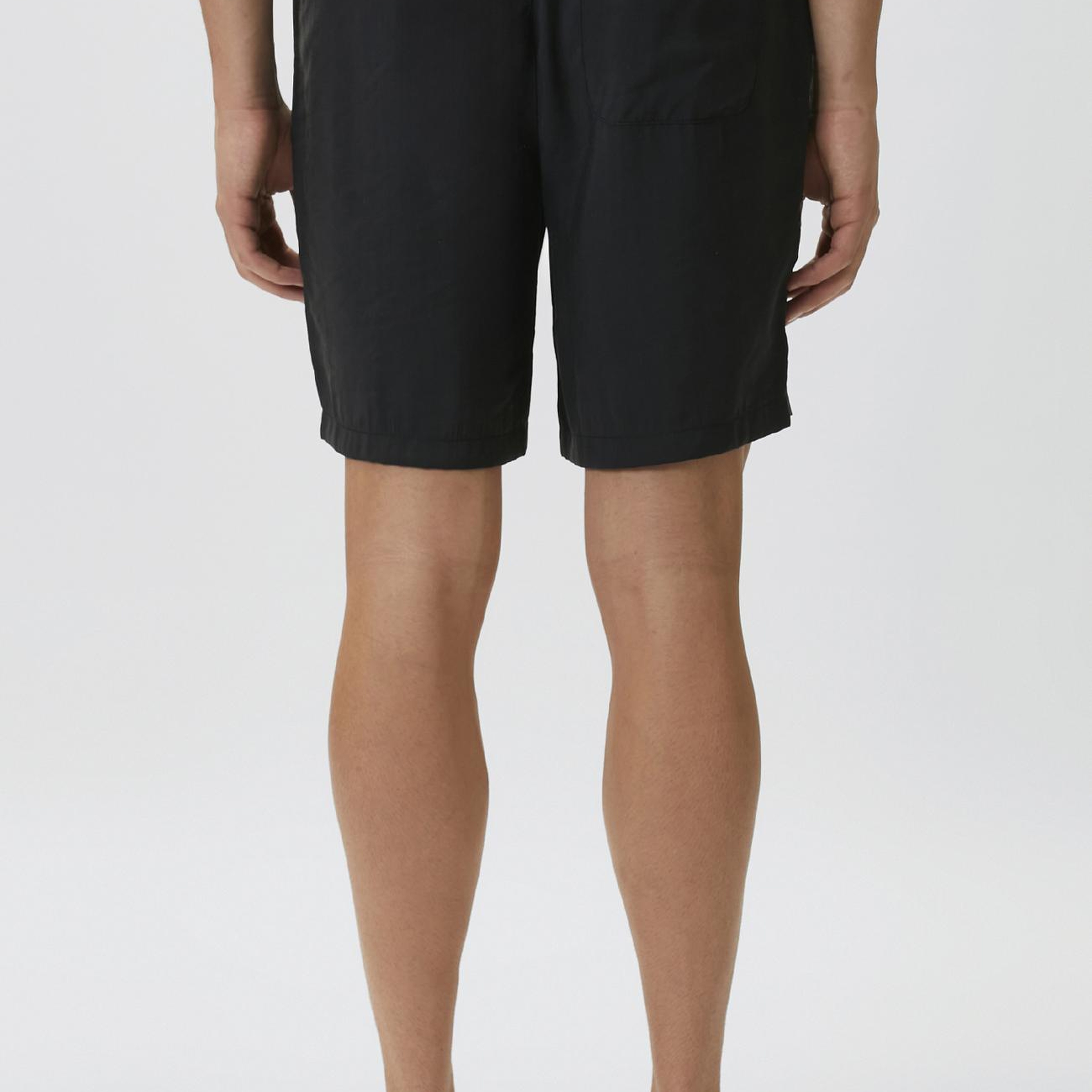 Network Erkek Siyah Slim Fit Modal Şort