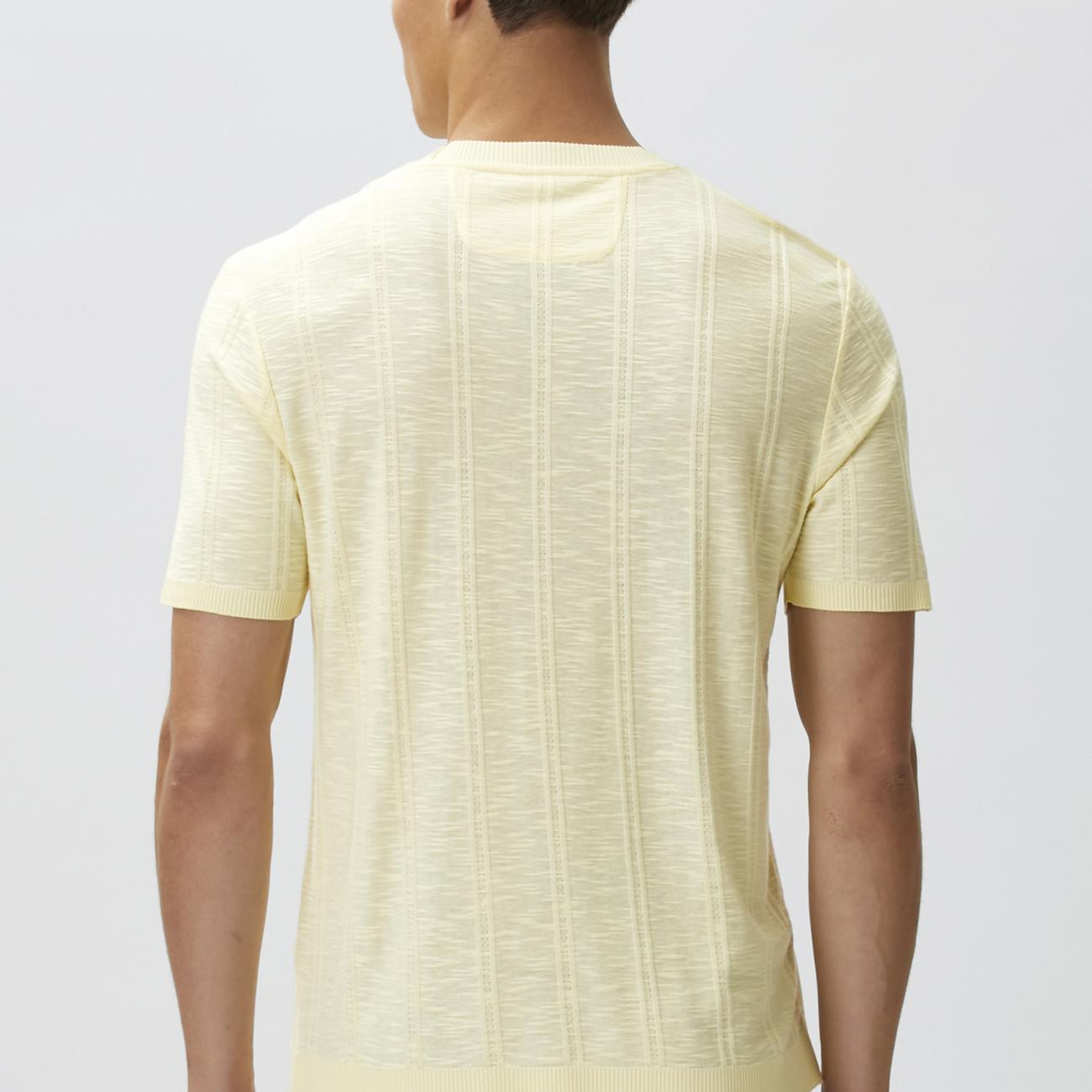 Network Erkek Sarı Desenli T-shirt