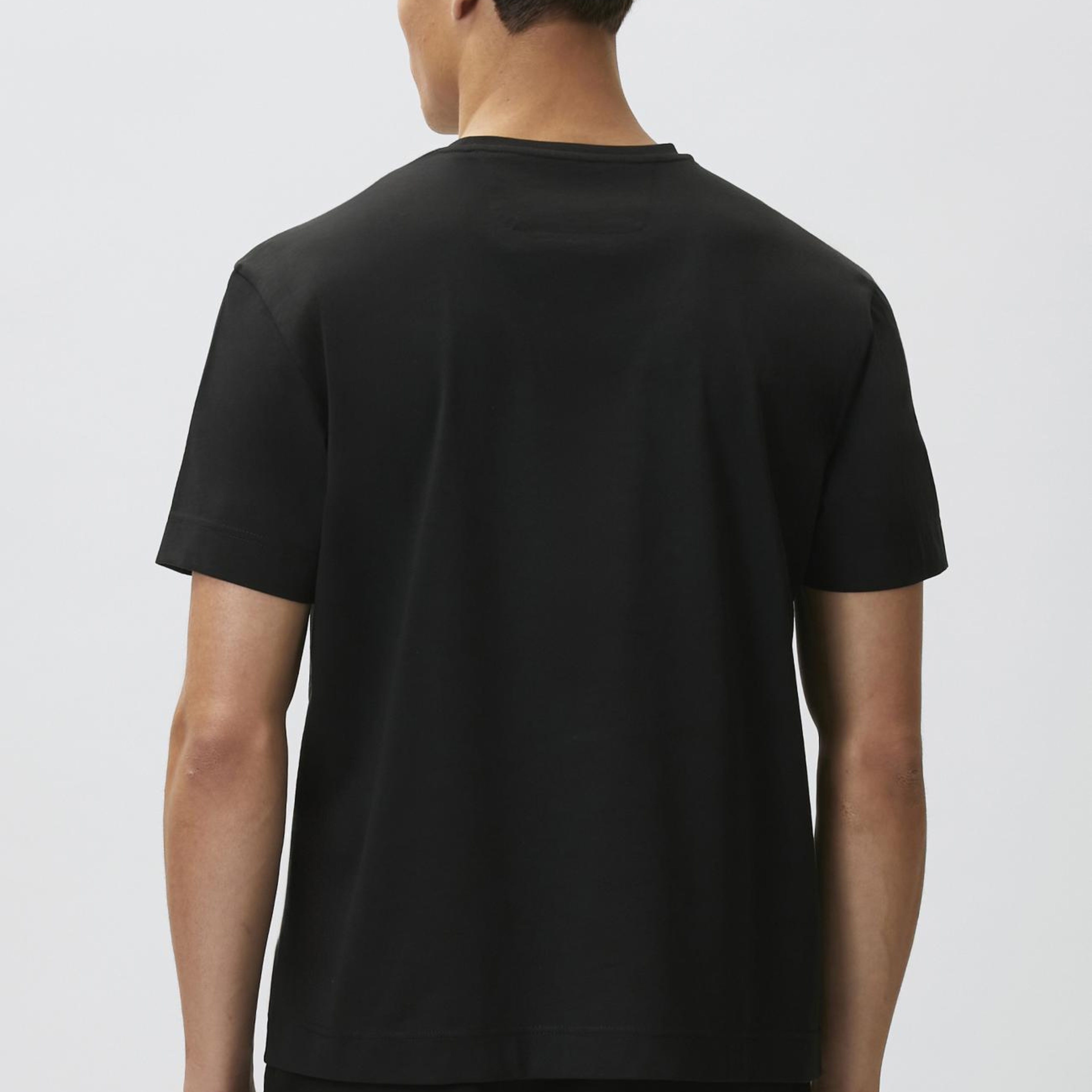 Network Erkek Siyah Enjeksiyon Baskılı T-shirt