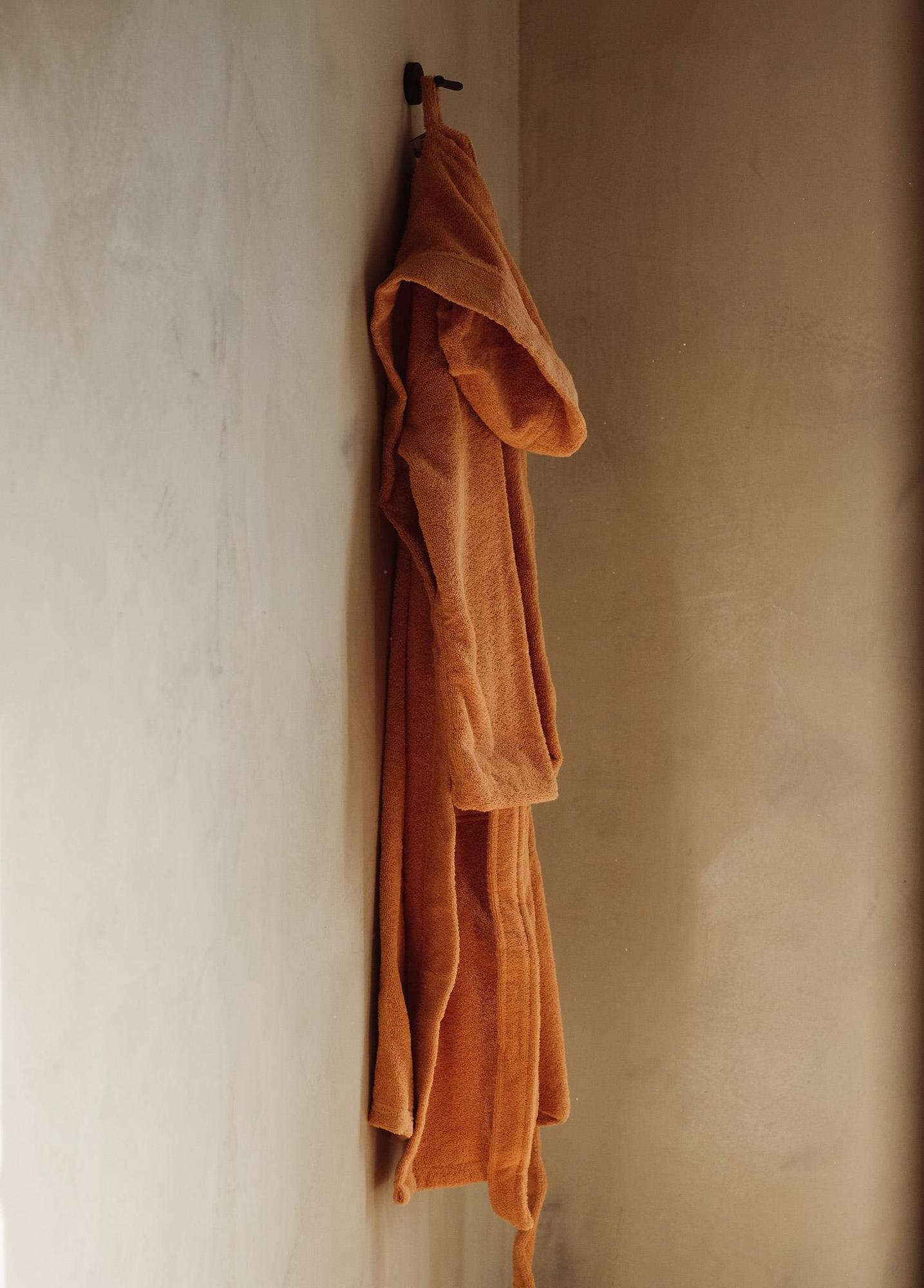 Fine Cotton TerraCotta Bornoz Large XLarge