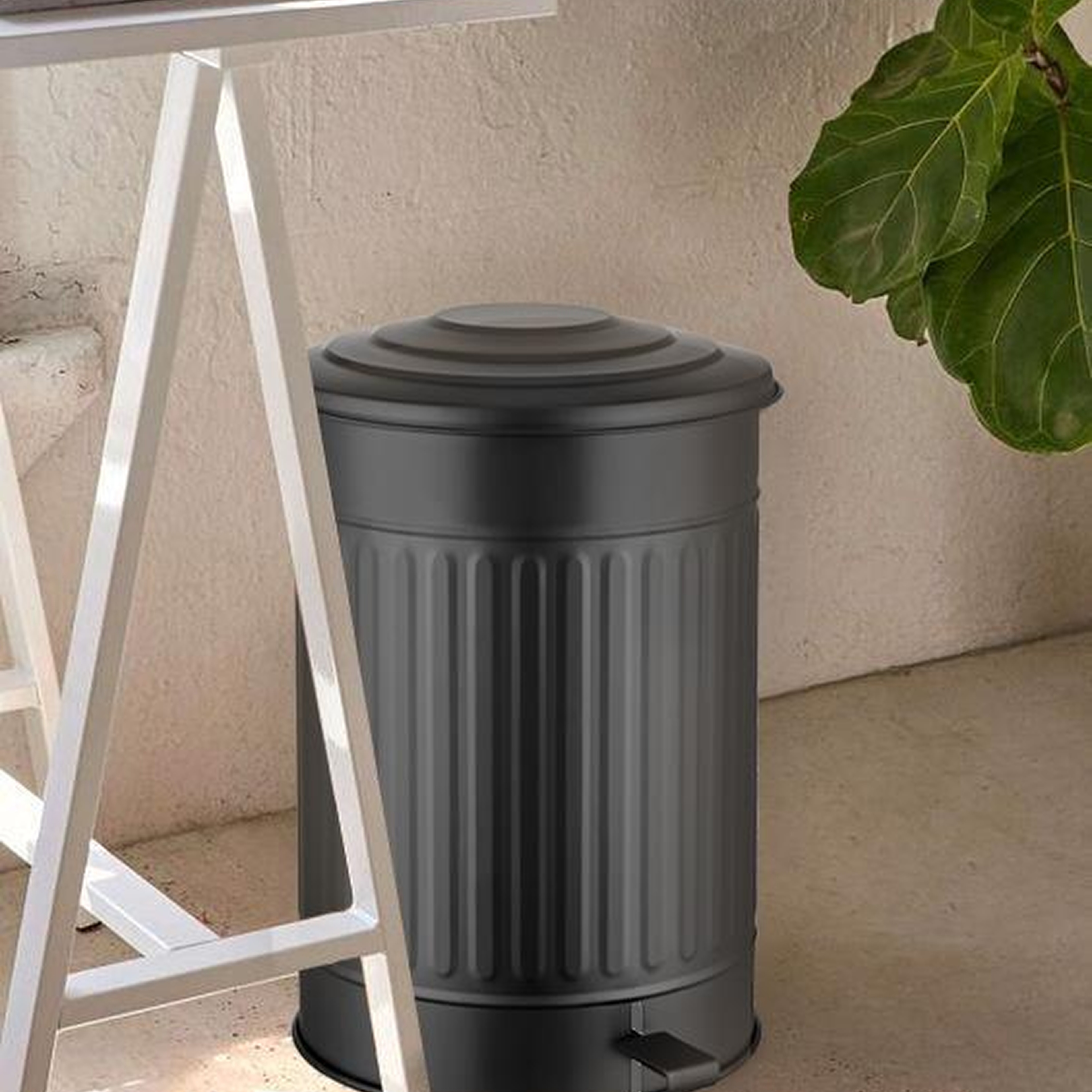 Çöp Kovası Mutfak Siyah 37 Lt