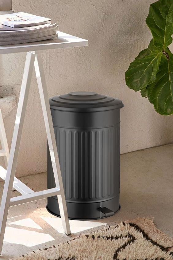 Çöp Kovası Mutfak Siyah 37 Lt