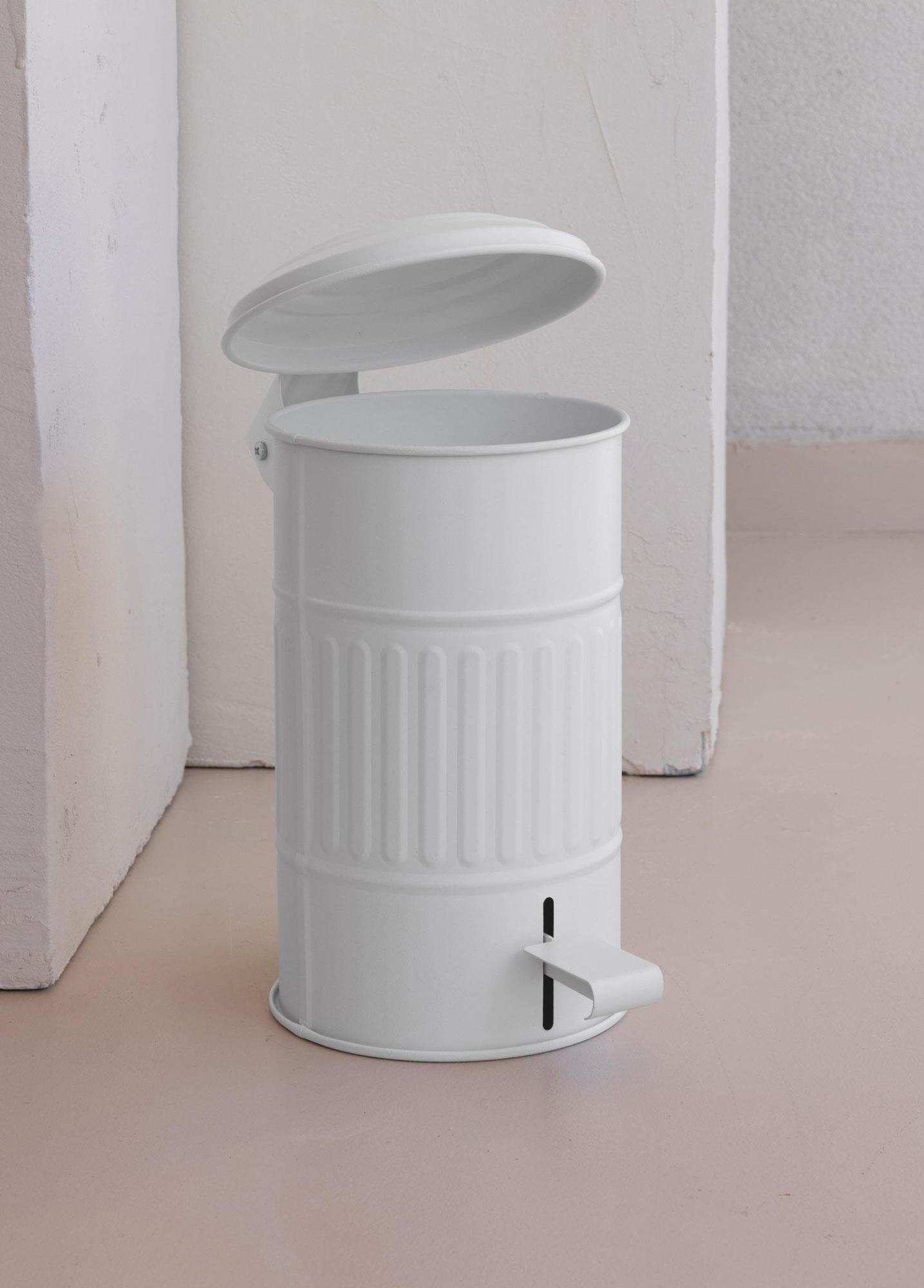 Çöp Kovası Banyo Beyaz 5 Lt