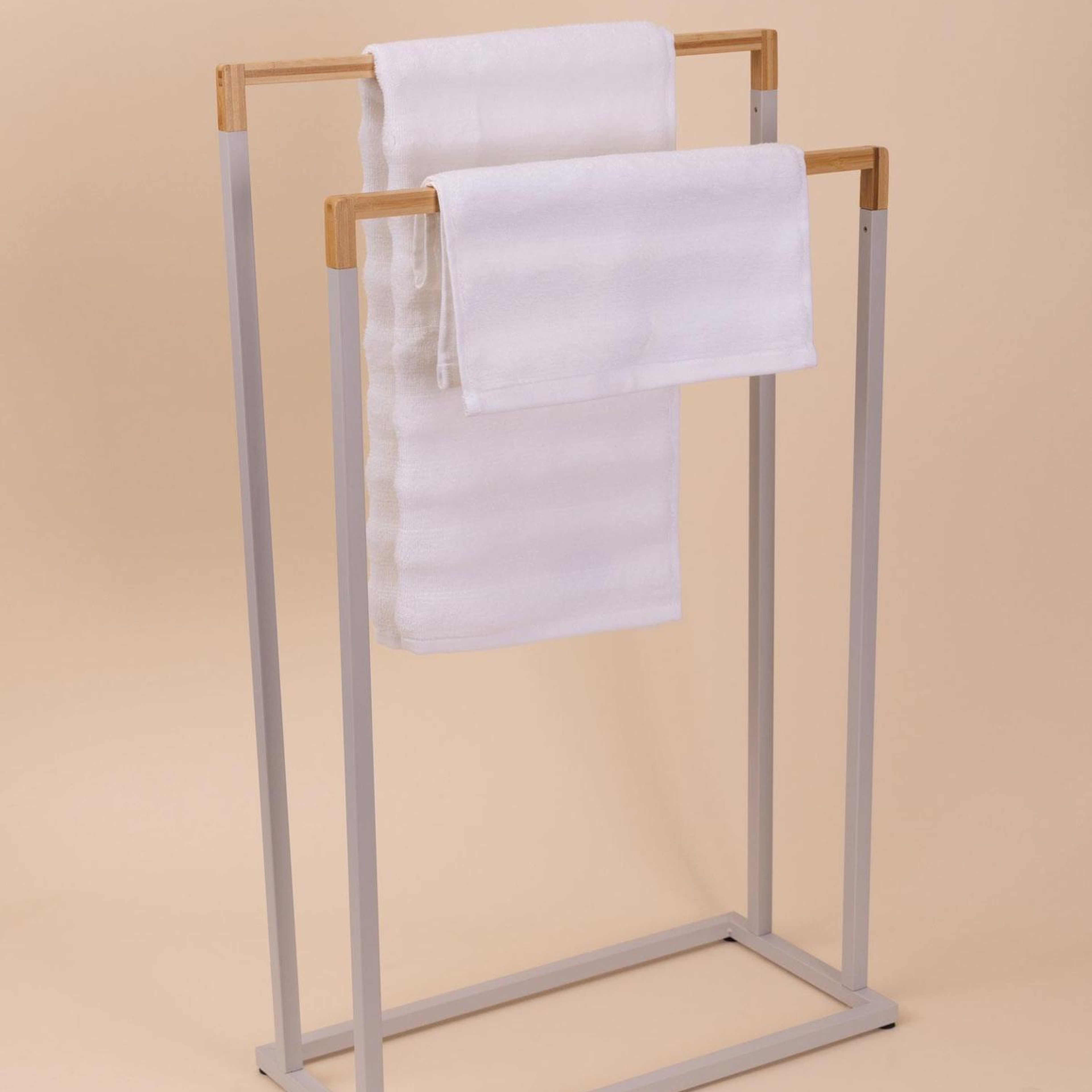 Metal Havlu Askılığı Gri GLV0764