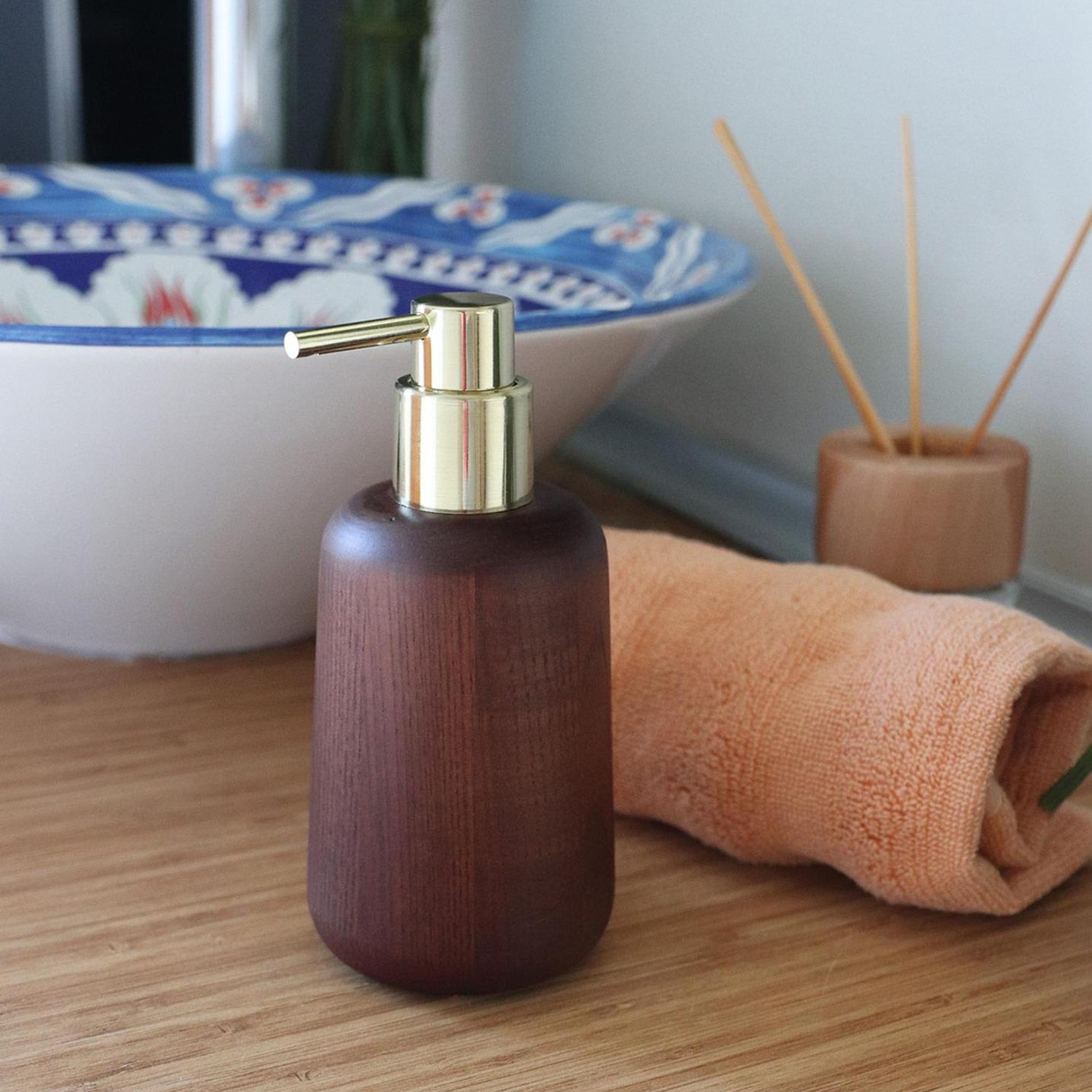 Wooden Sıvı Sabunluk 200 ml