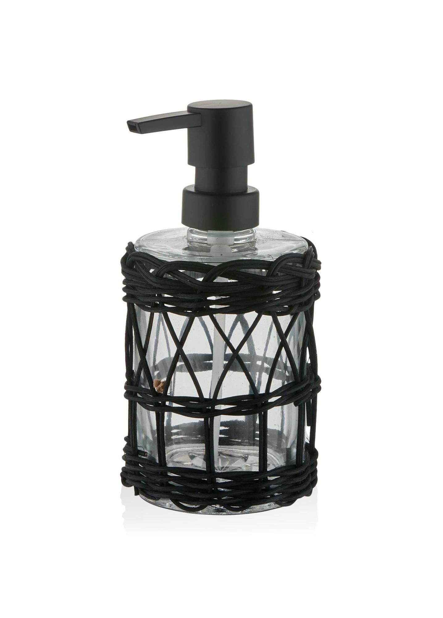 Rattan Sıvı Sabunluk Siyah 330 ml