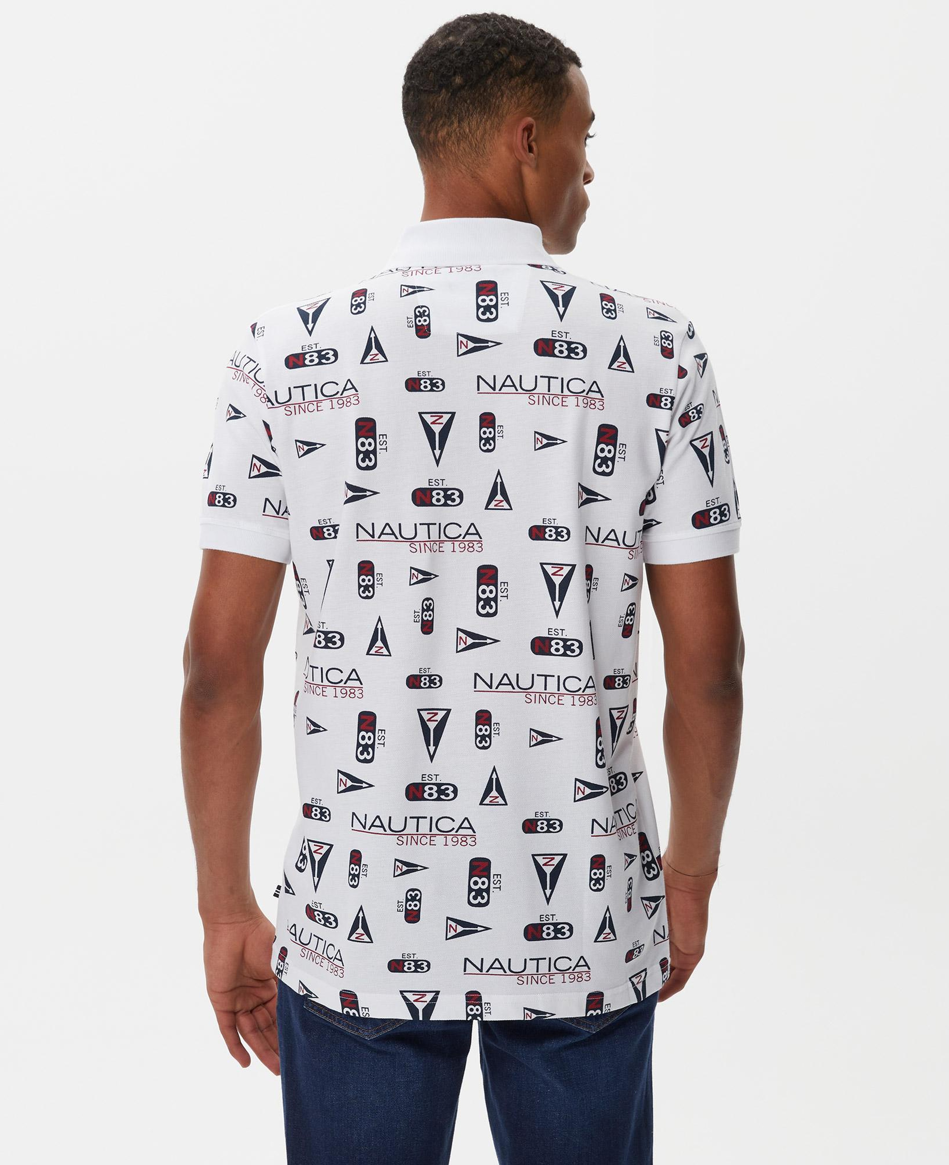 Nautica Erkek Beyaz Kısa Kollu Polo Yaka T-Shirt
