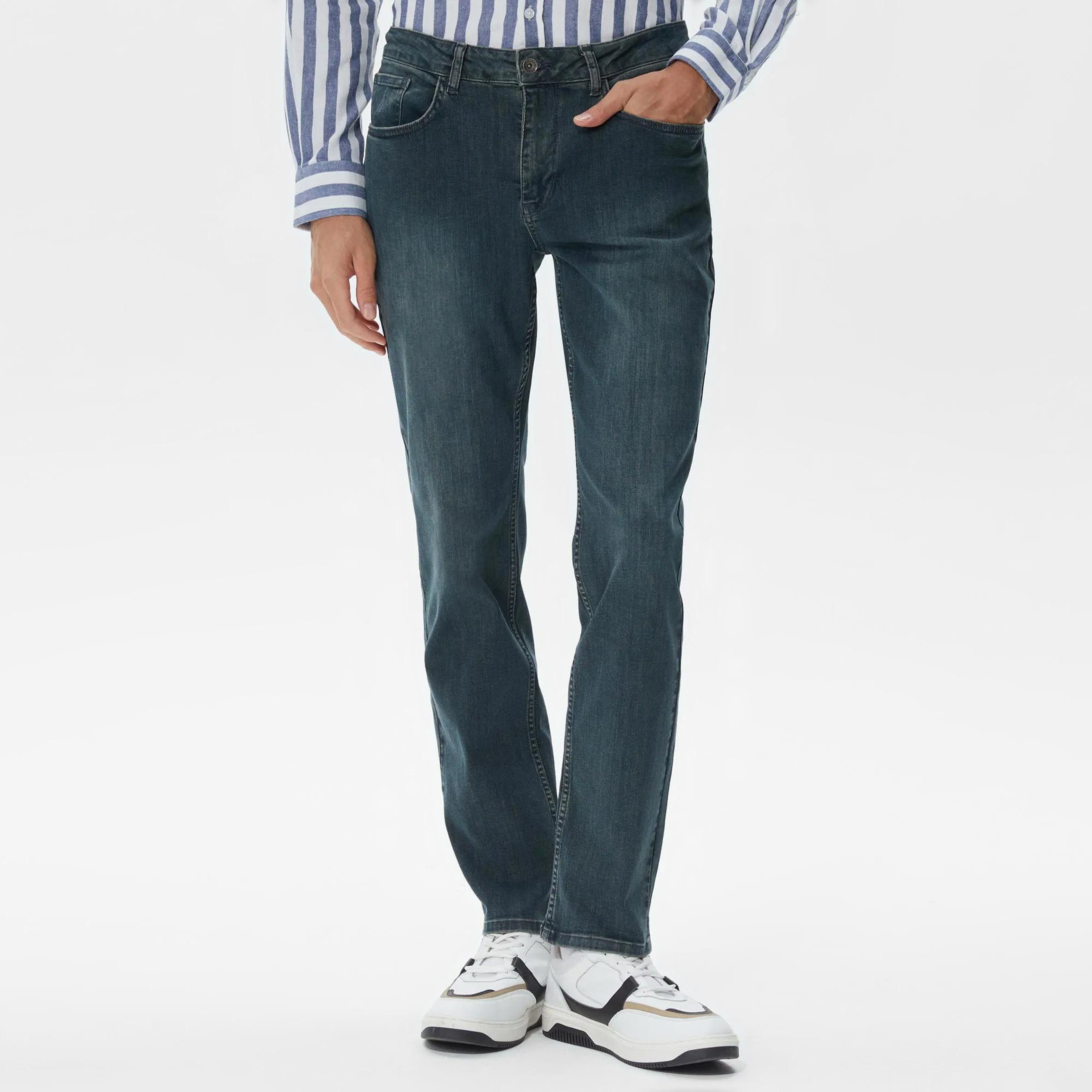 Nautica Erkek Lacivert Slim Fit Jean Pantolon