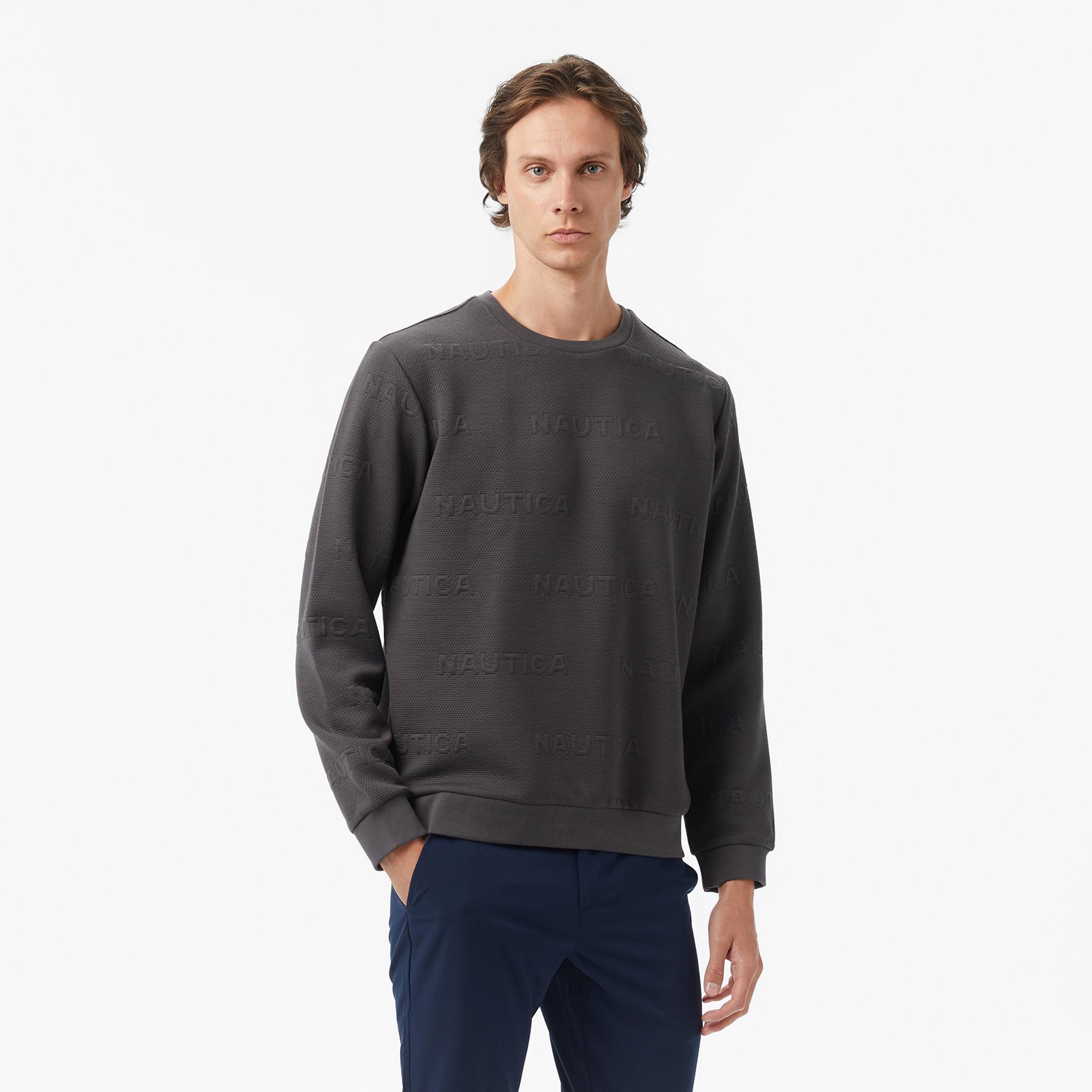 Nautica Erkek Gri Regular Fit Sweatshirt