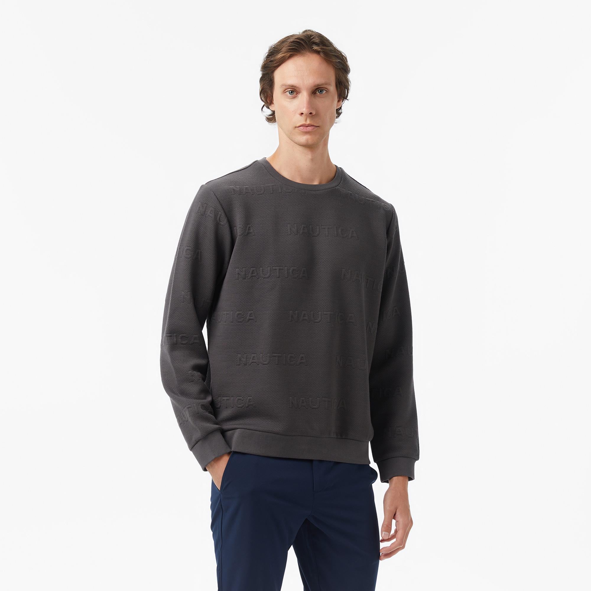 Nautica Erkek Gri Regular Fit Sweatshirt