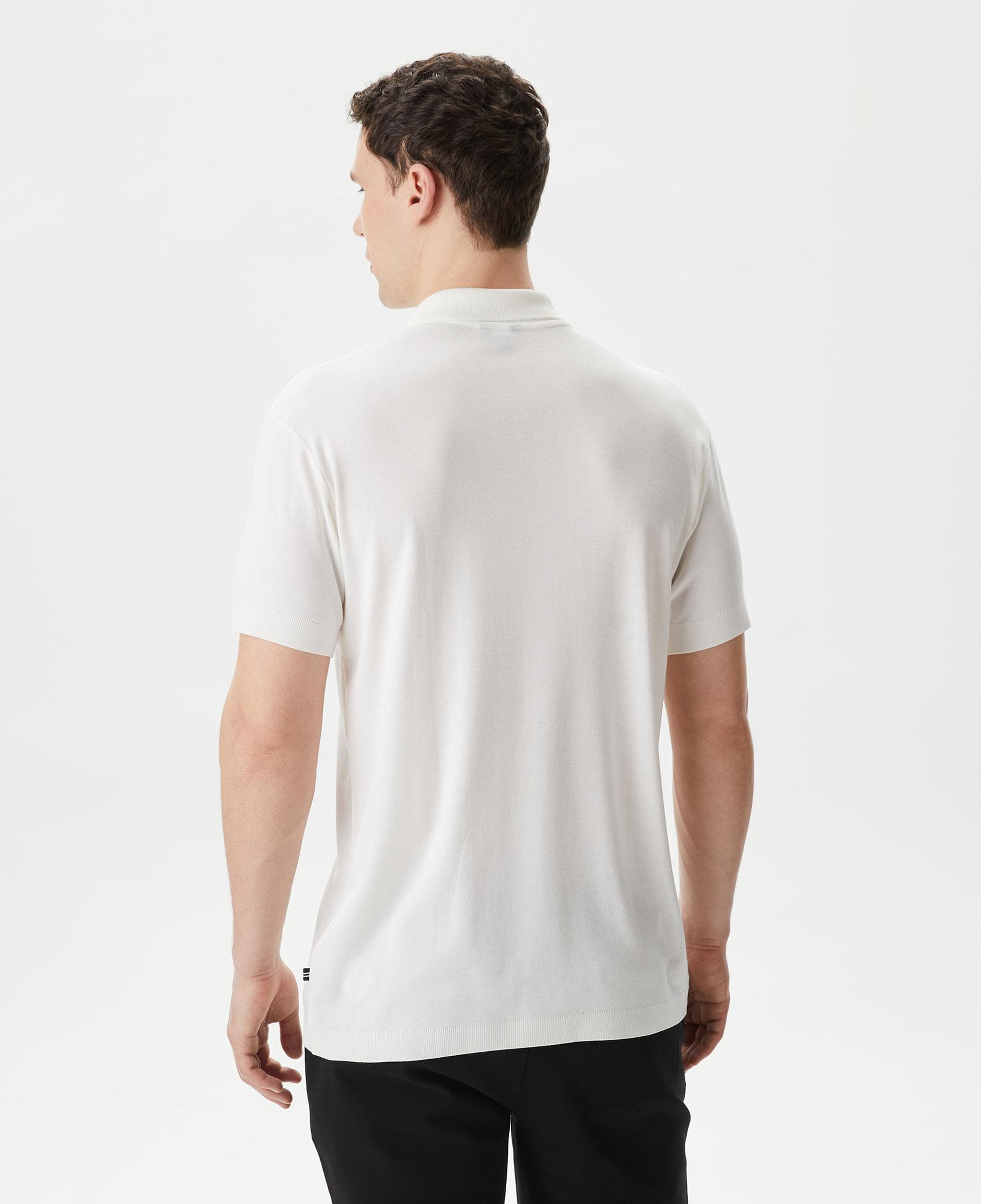 Nautica Erkek Kırık Beyaz Classic Fit Kısa Kollu Polo Yaka T-Shirt