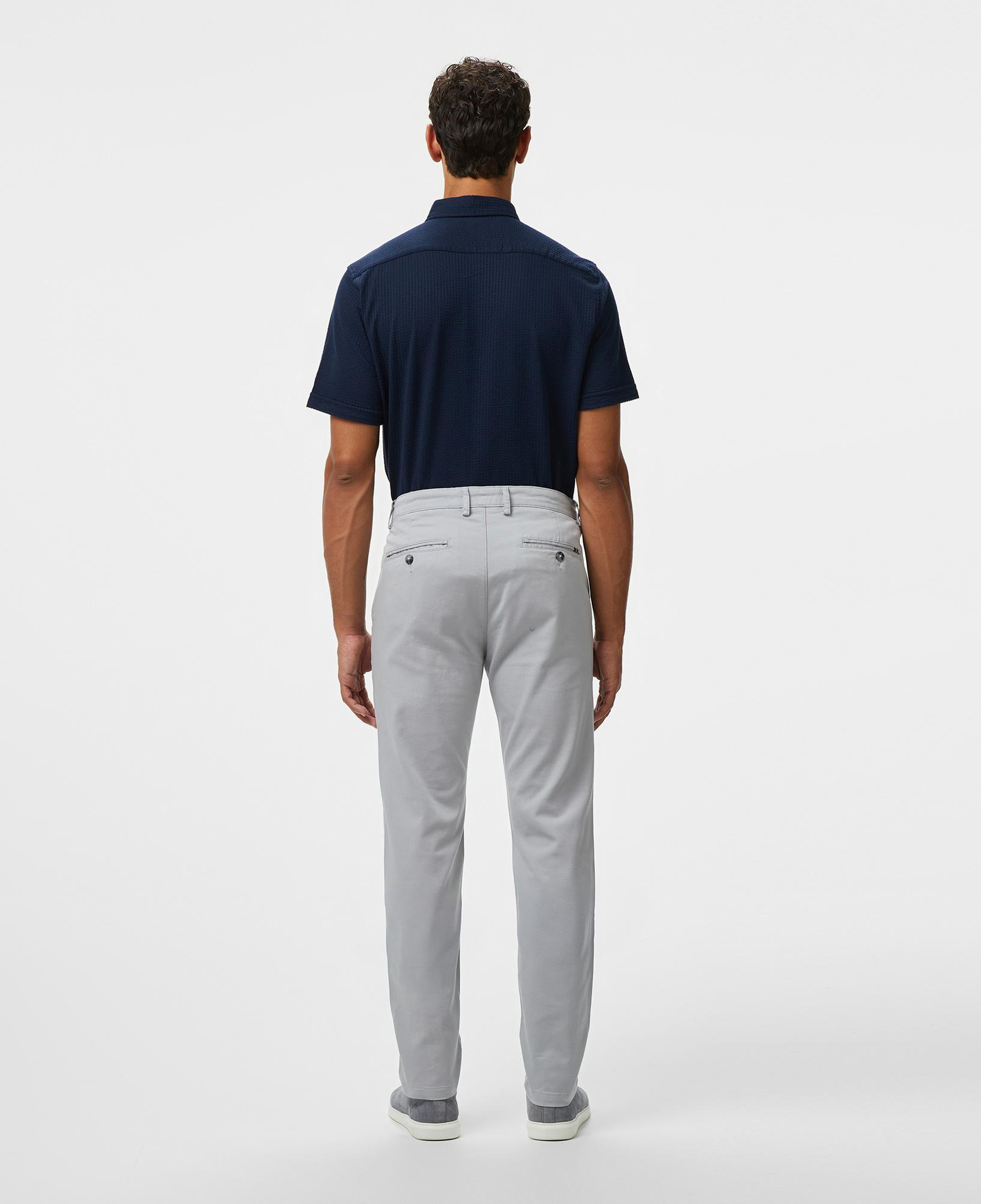 Nautica Erkek Gri Slim Fit Chino Pantolon