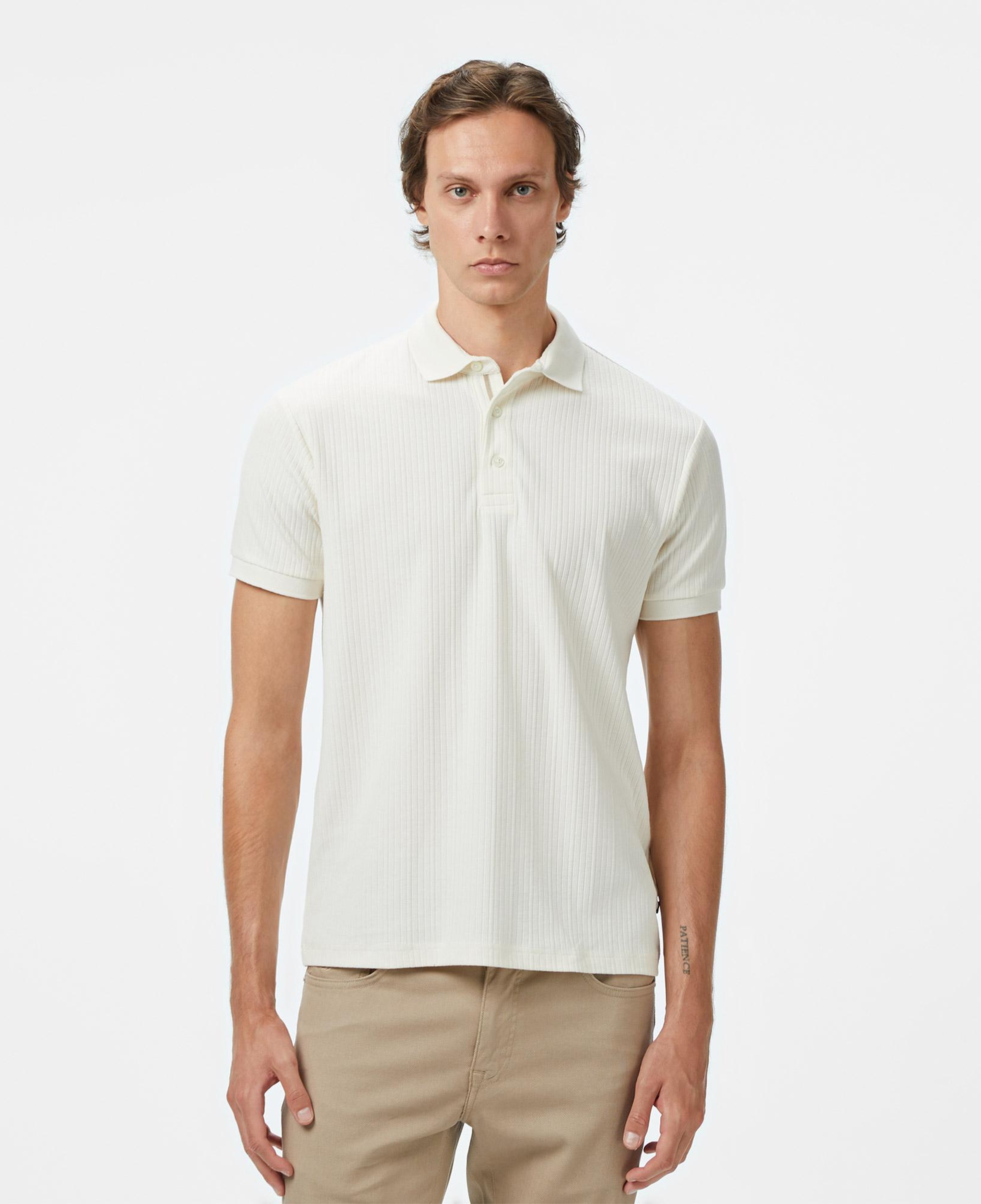 Nautica Erkek Krem Regular Fit Polo Yaka T-Shirt