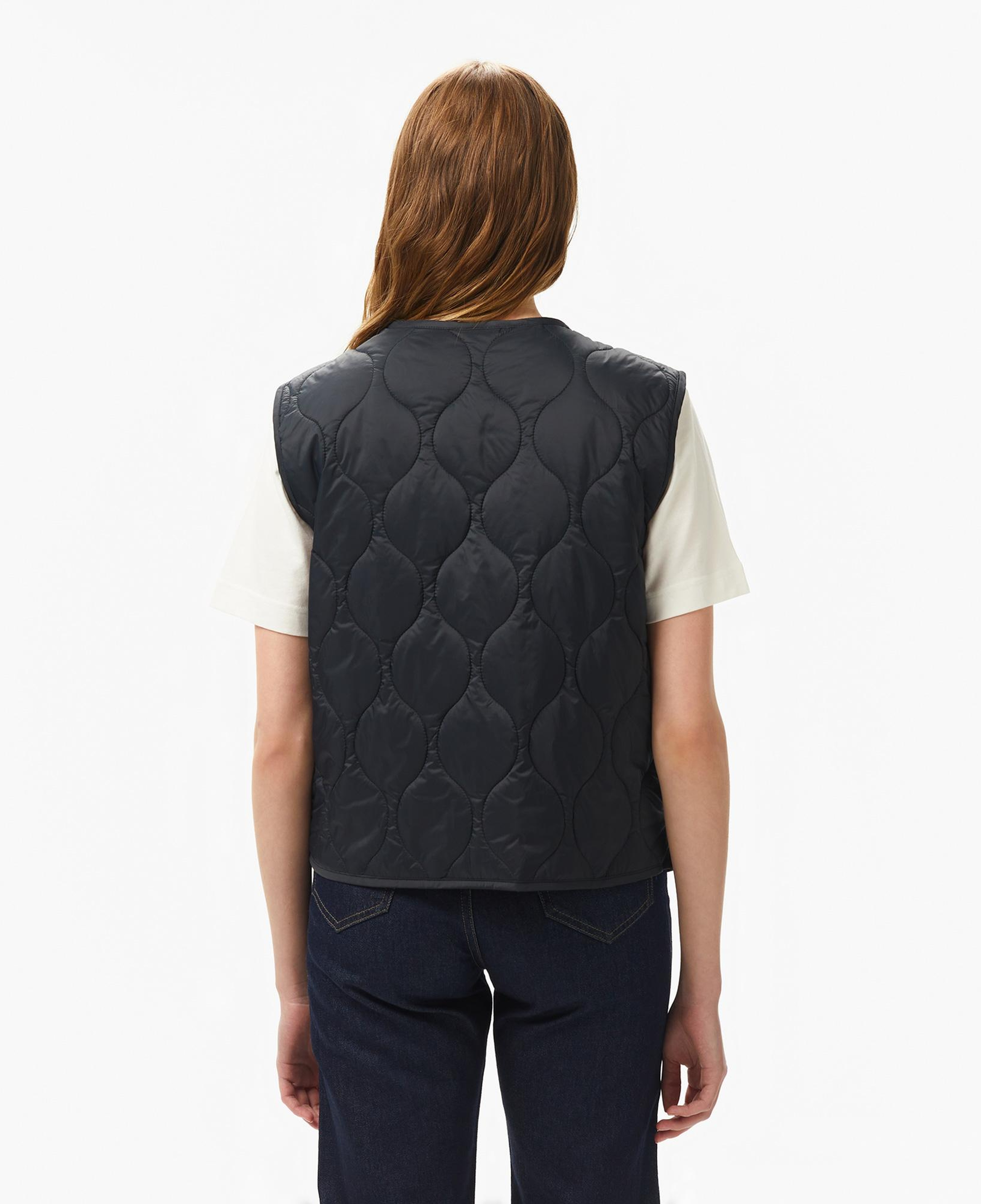 Nautica Kadın Siyah Regular Fit Kapitone Fermuarlı Yelek