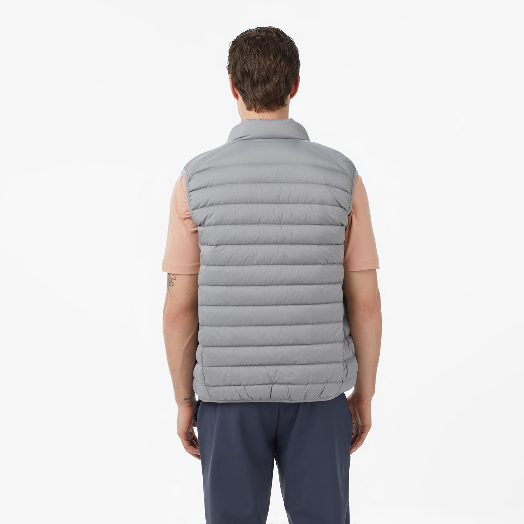 Nautica Erkek Gri Regular Fit Su İtici Kaz Tüyü Yelek