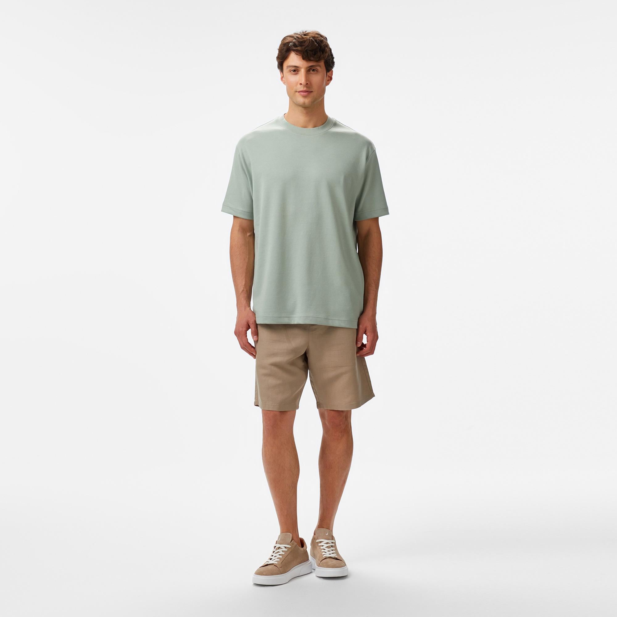 Nautica Erkek Yeşil Oversize Fit T-Shirt