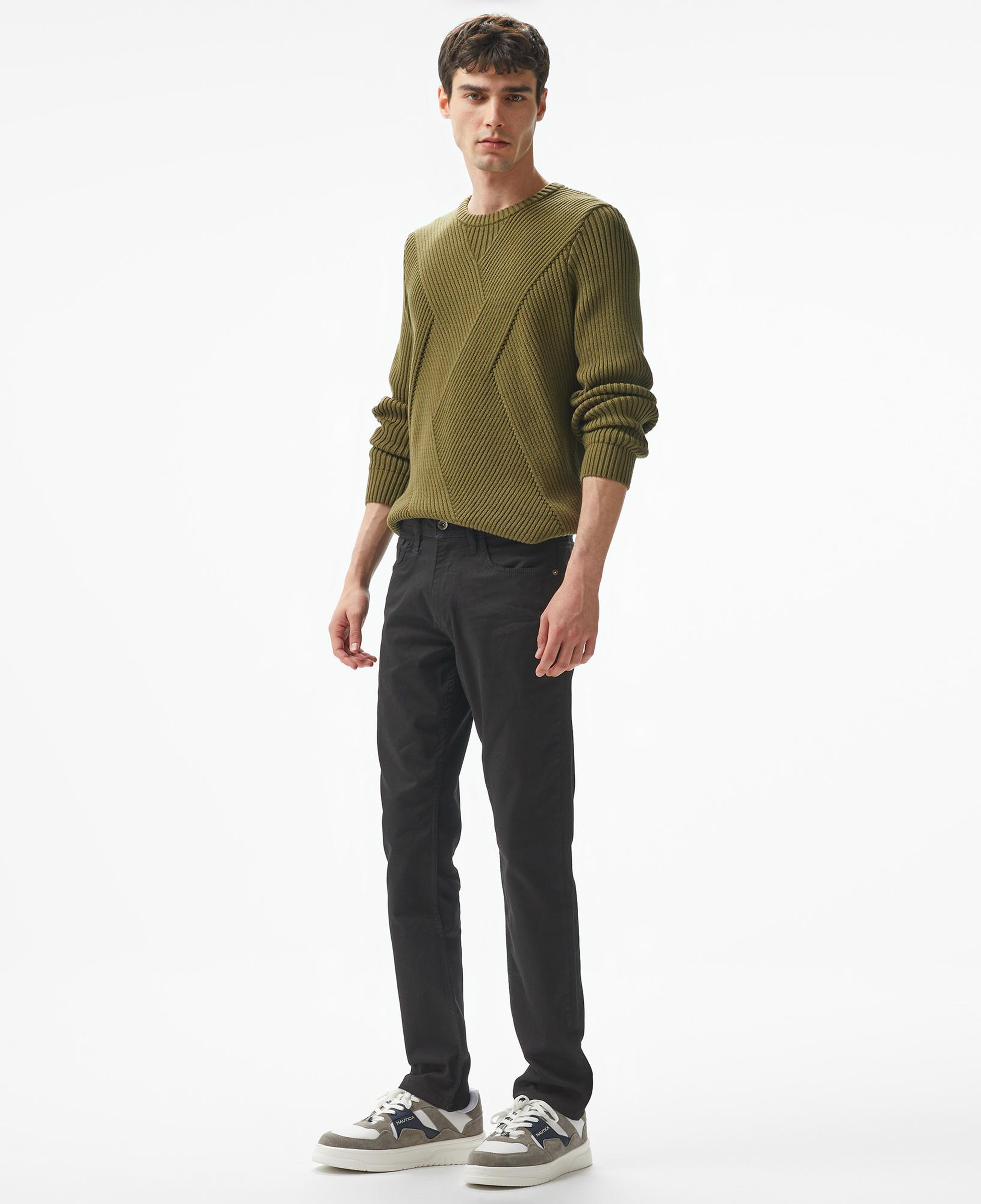 Nautica Erkek Haki Regular Fit Kazak