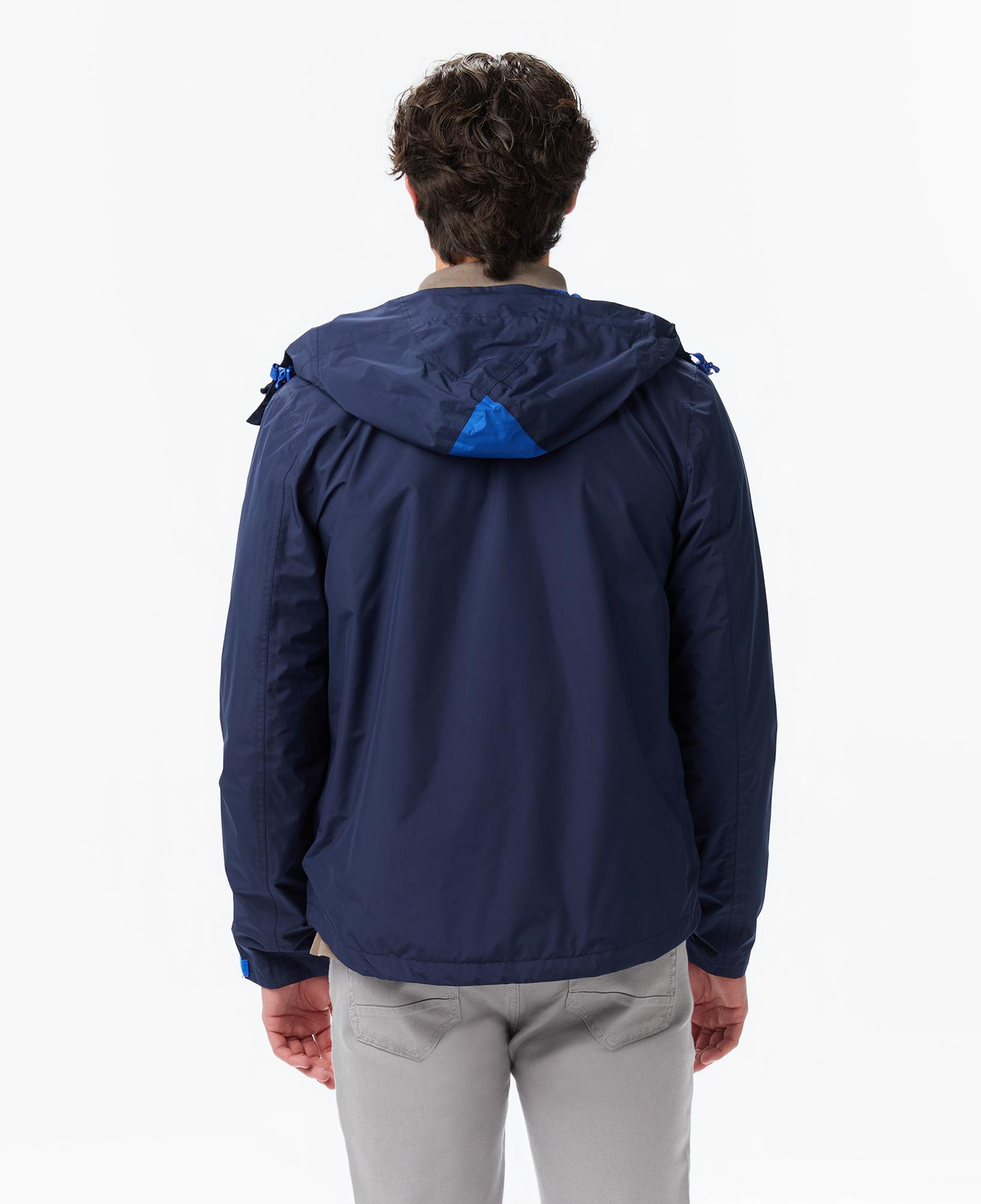 Nautica Erkek Lacivert Regular Fit Kapüşonlu Su Geçirmez Yağmurluk