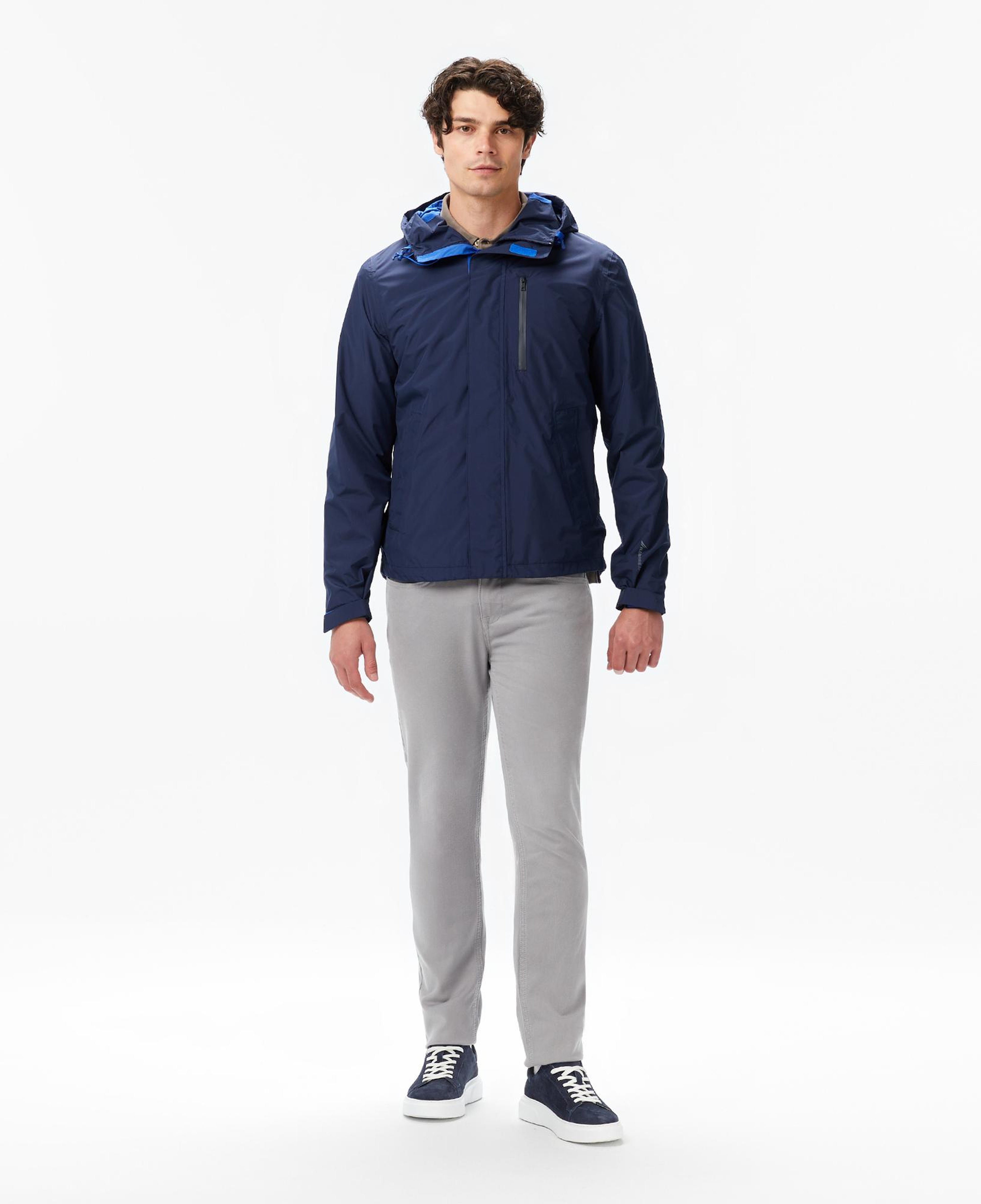 Nautica Erkek Lacivert Regular Fit Kapüşonlu Su Geçirmez Yağmurluk