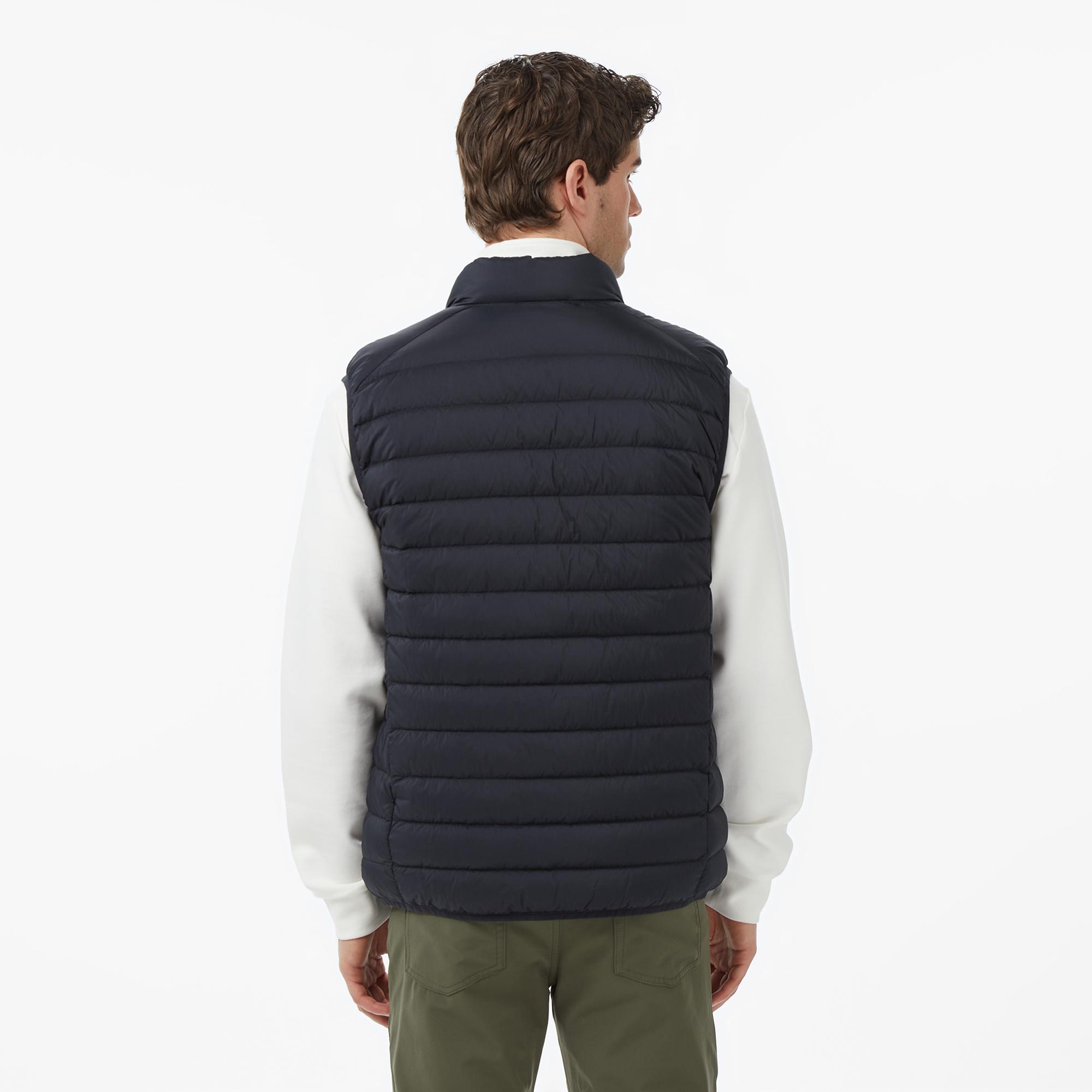 Nautica Erkek Siyah Regular Fit Su İtici Kaz Tüyü Yelek