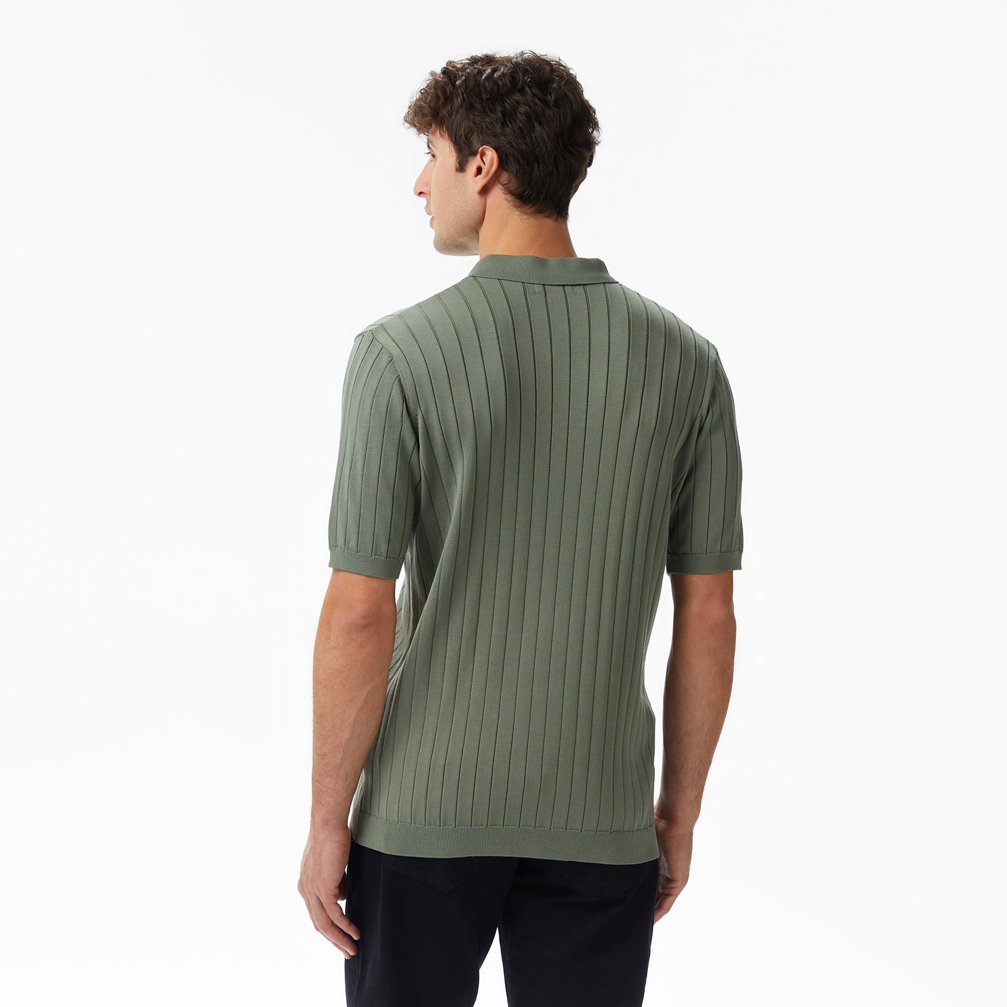 Nautica Erkek Yeşil Classic Fit Kısa Kollu Triko
