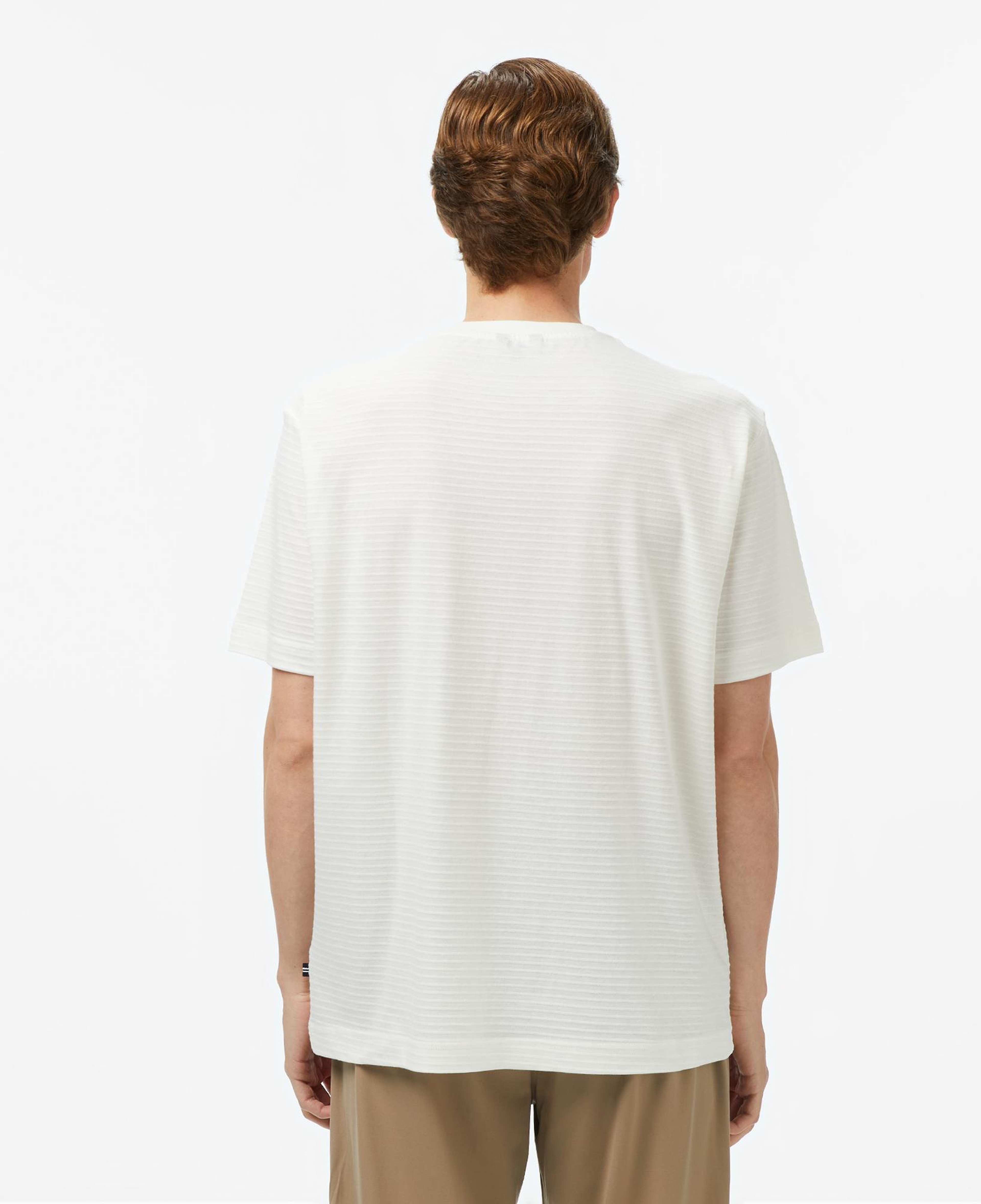 Nautica Erkek Krem Regular Fit Çizgili T-Shirt