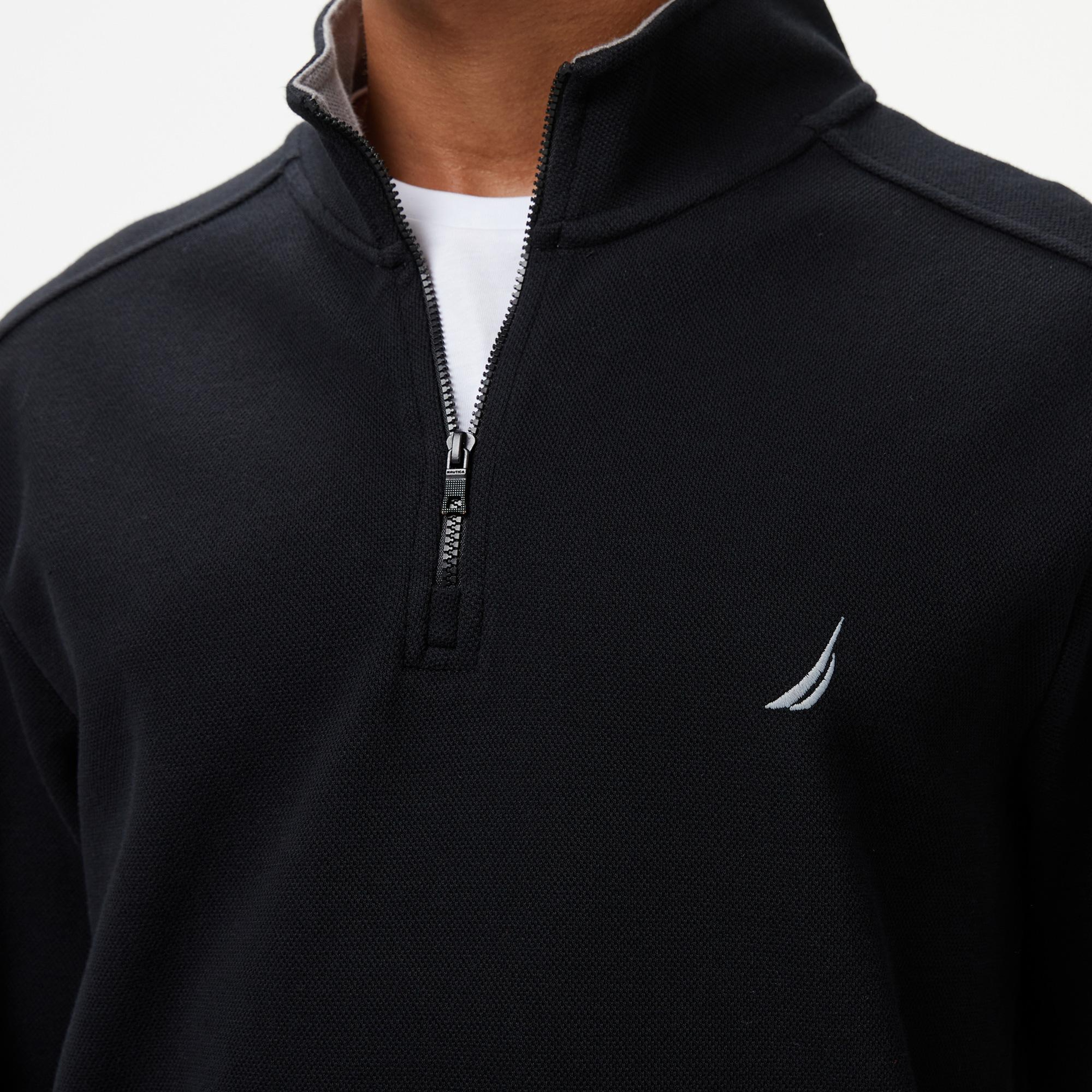 Nautica Erkek Siyah Regular Fit Sweatshirt