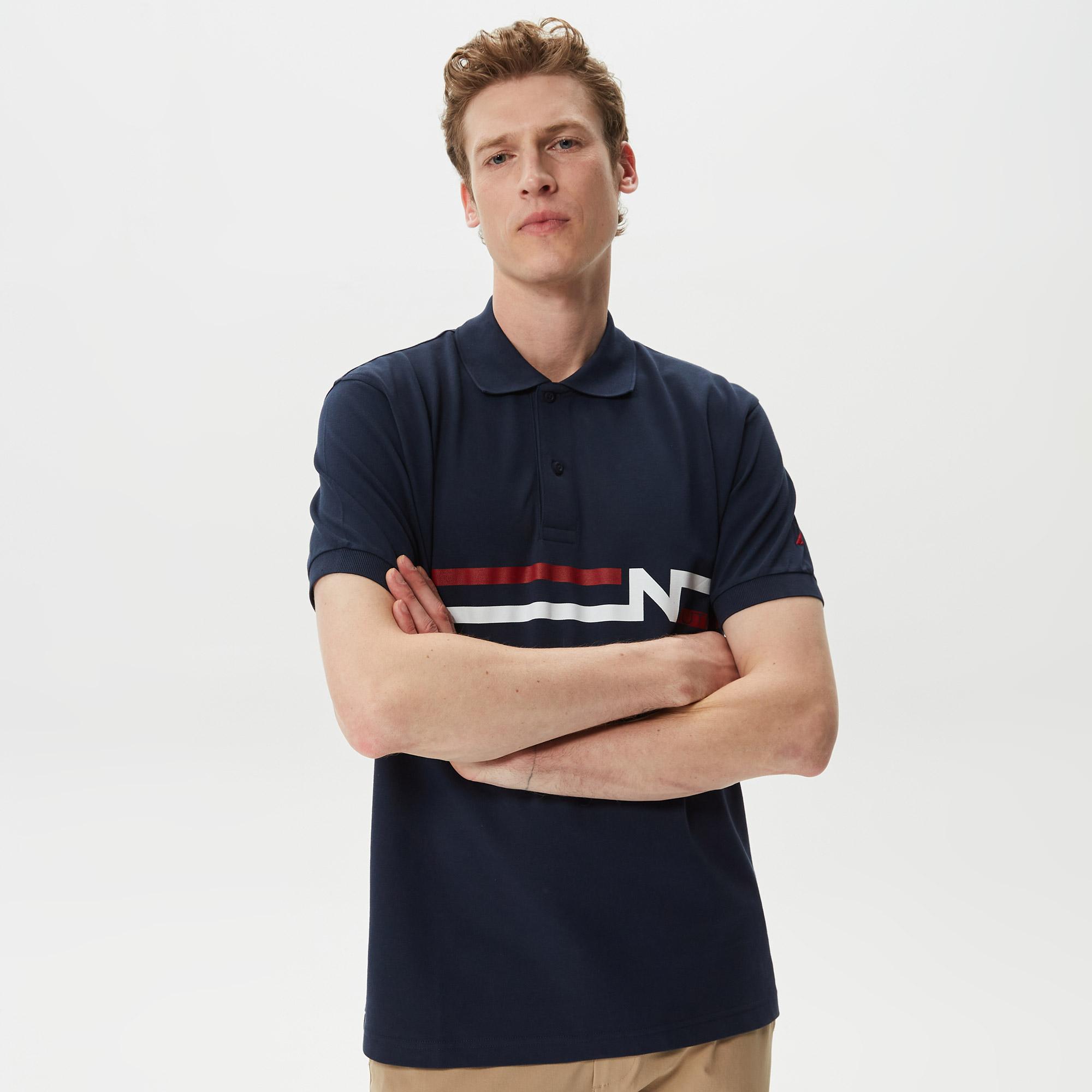 Nautica Erkek Lacivert Kısa Kollu Polo