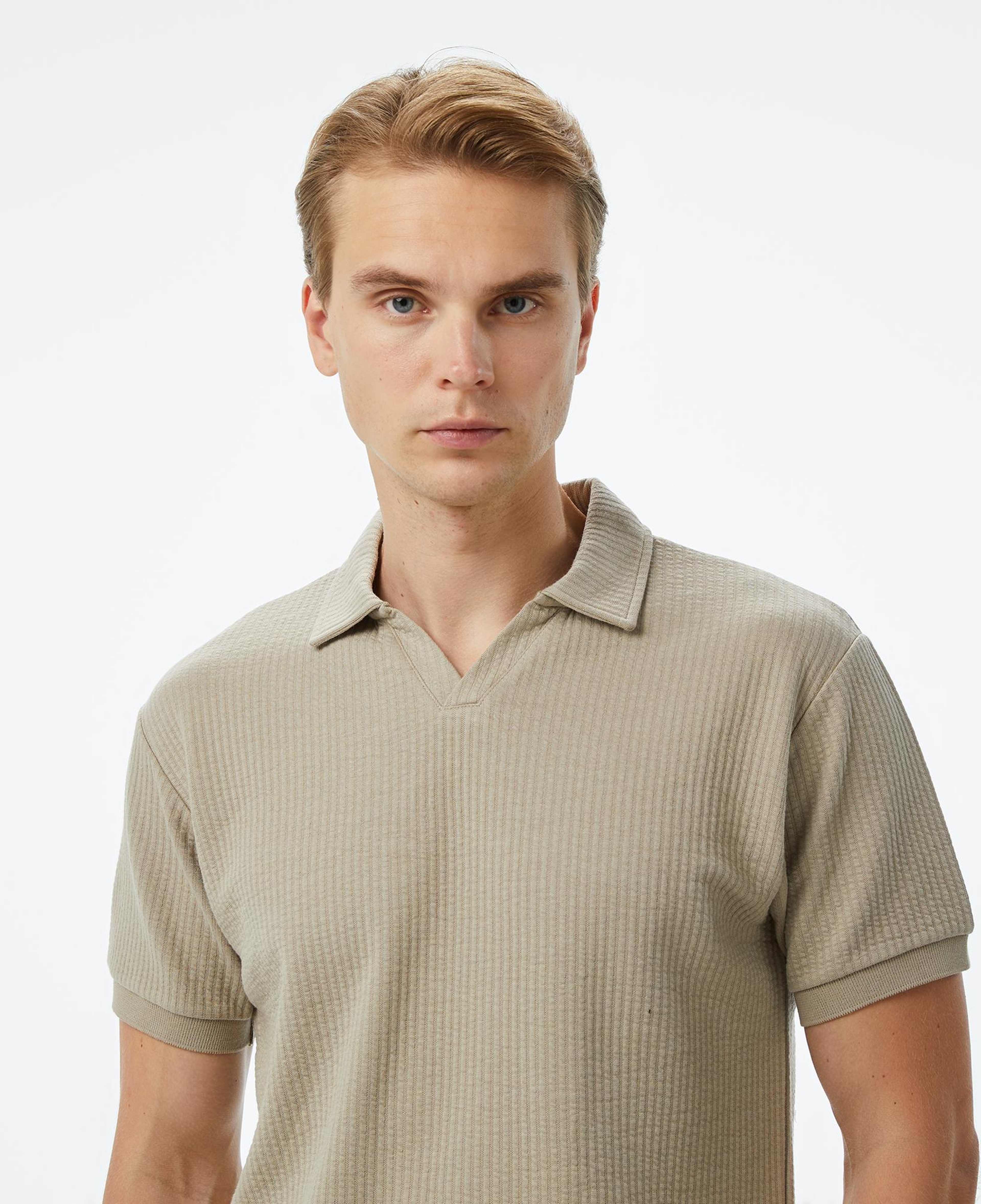 Nautica Erkek Bej Classic Fit Polo