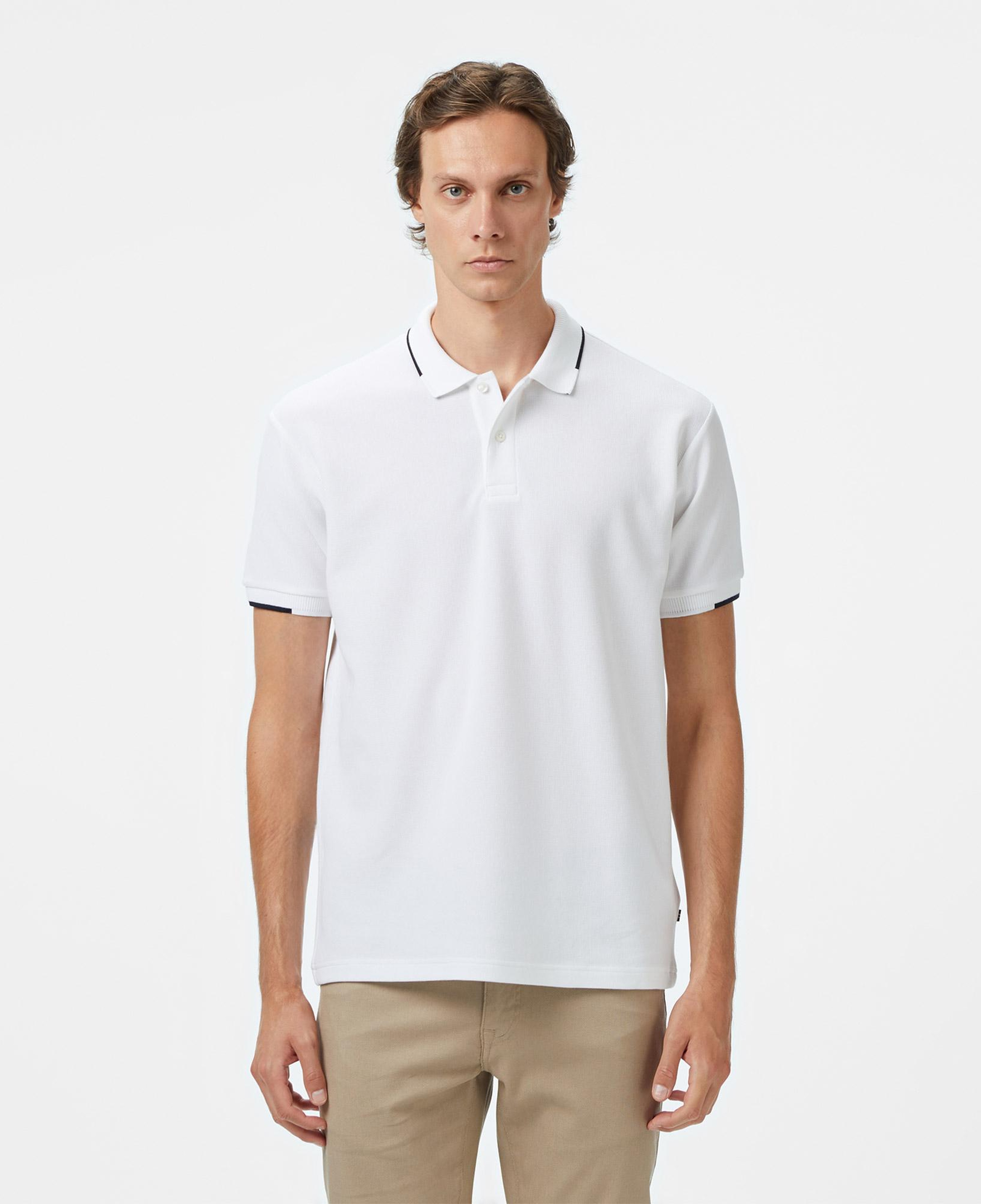 Nautica Erkek Beyaz Classic Fit Polo Yaka T-Shirt