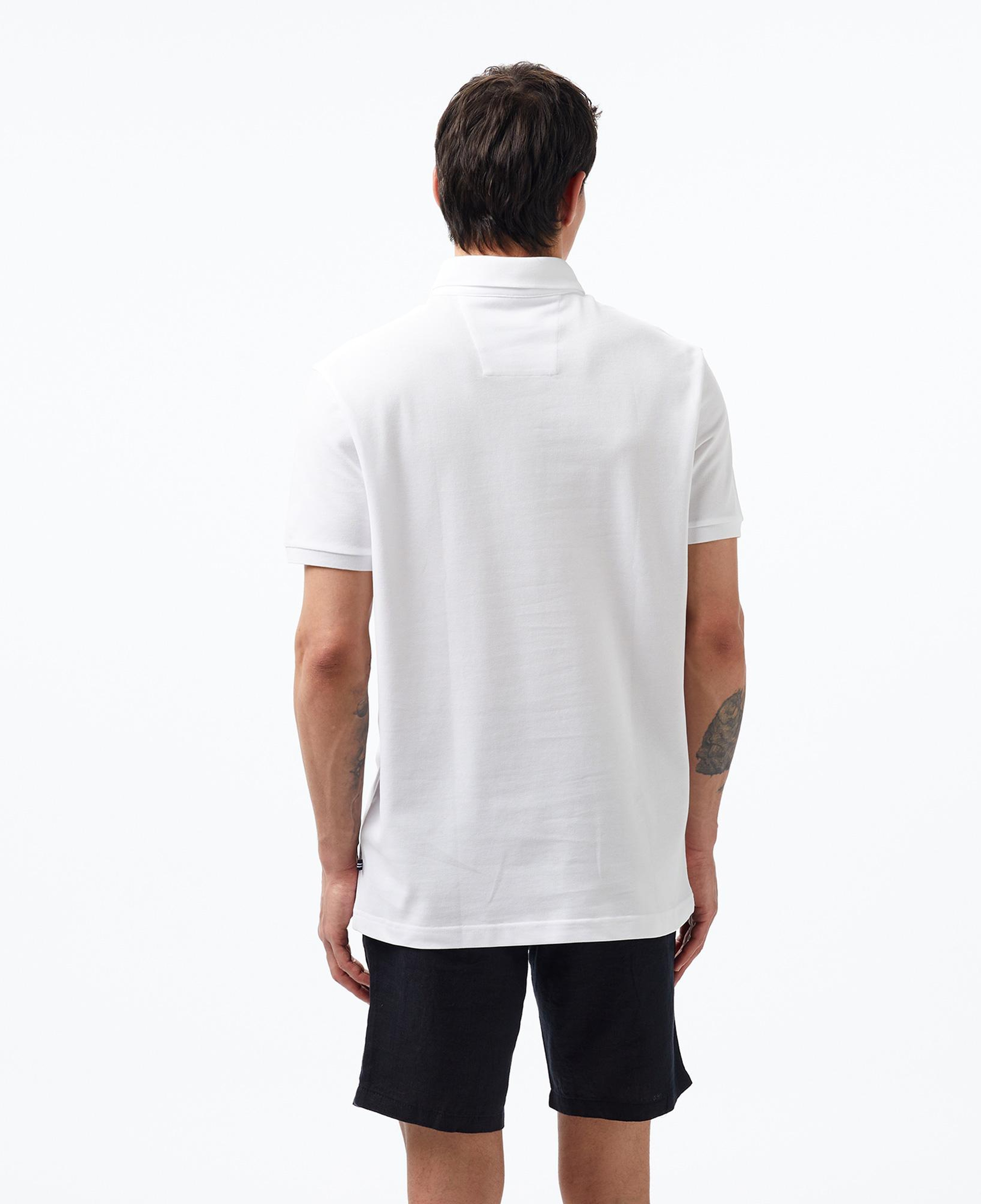 Nautica Erkek Beyaz Slim Fit Kısa Kollu Polo Yaka T-Shirt