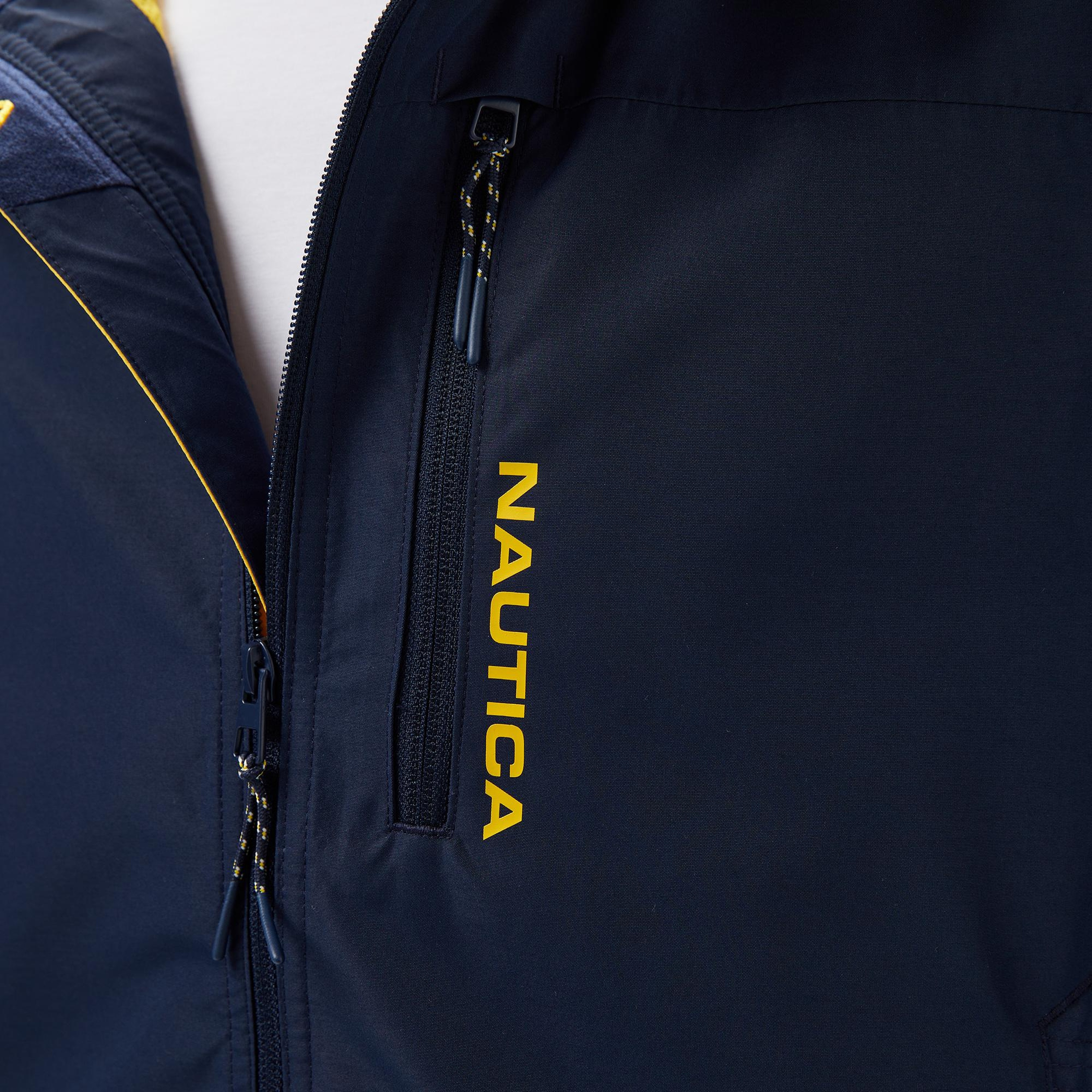 Nautica Erkek Lacivert Regular Fit Dik Yaka Mont