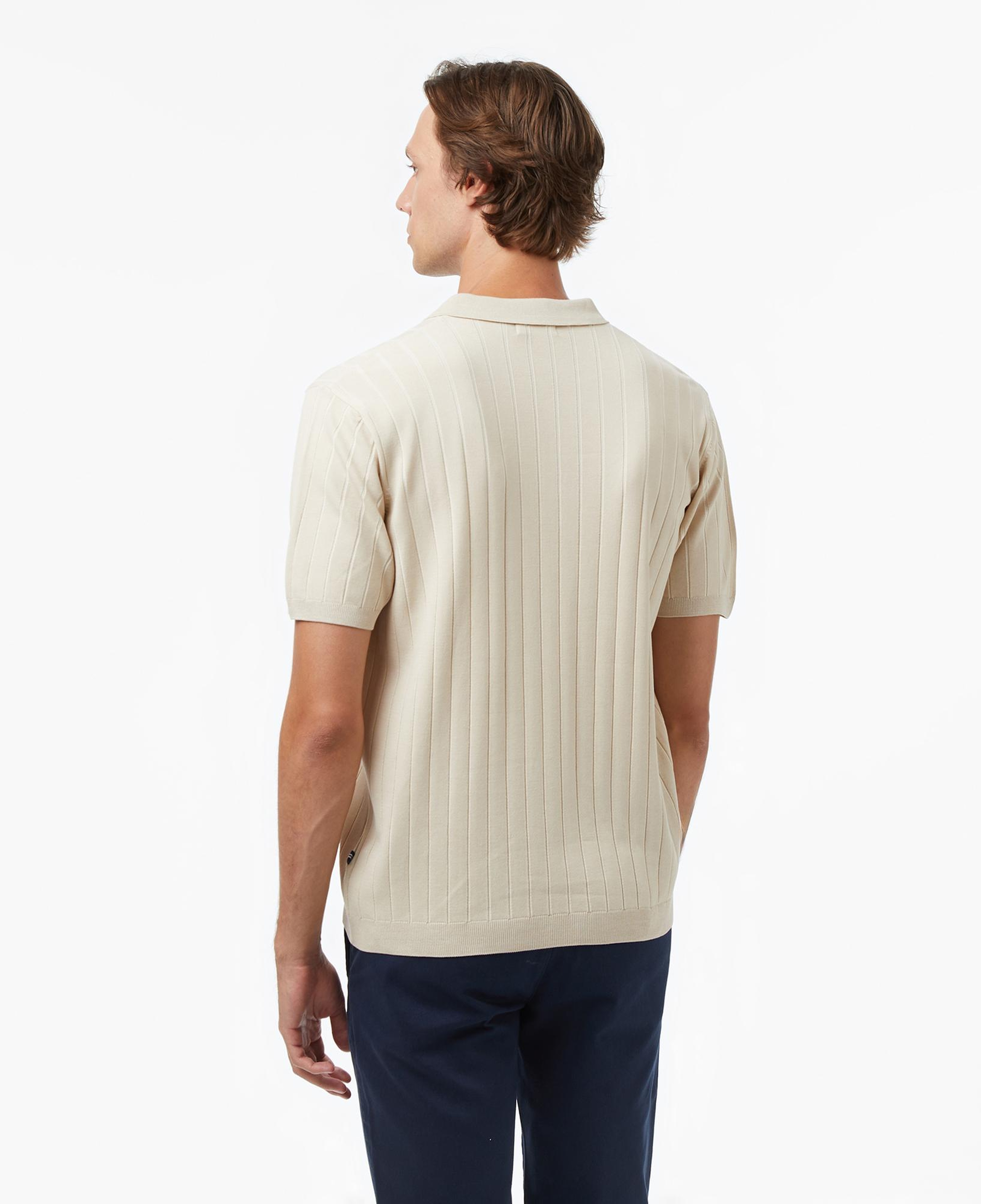 Nautica Erkek Bej Classic Fit Kısa Kollu Triko