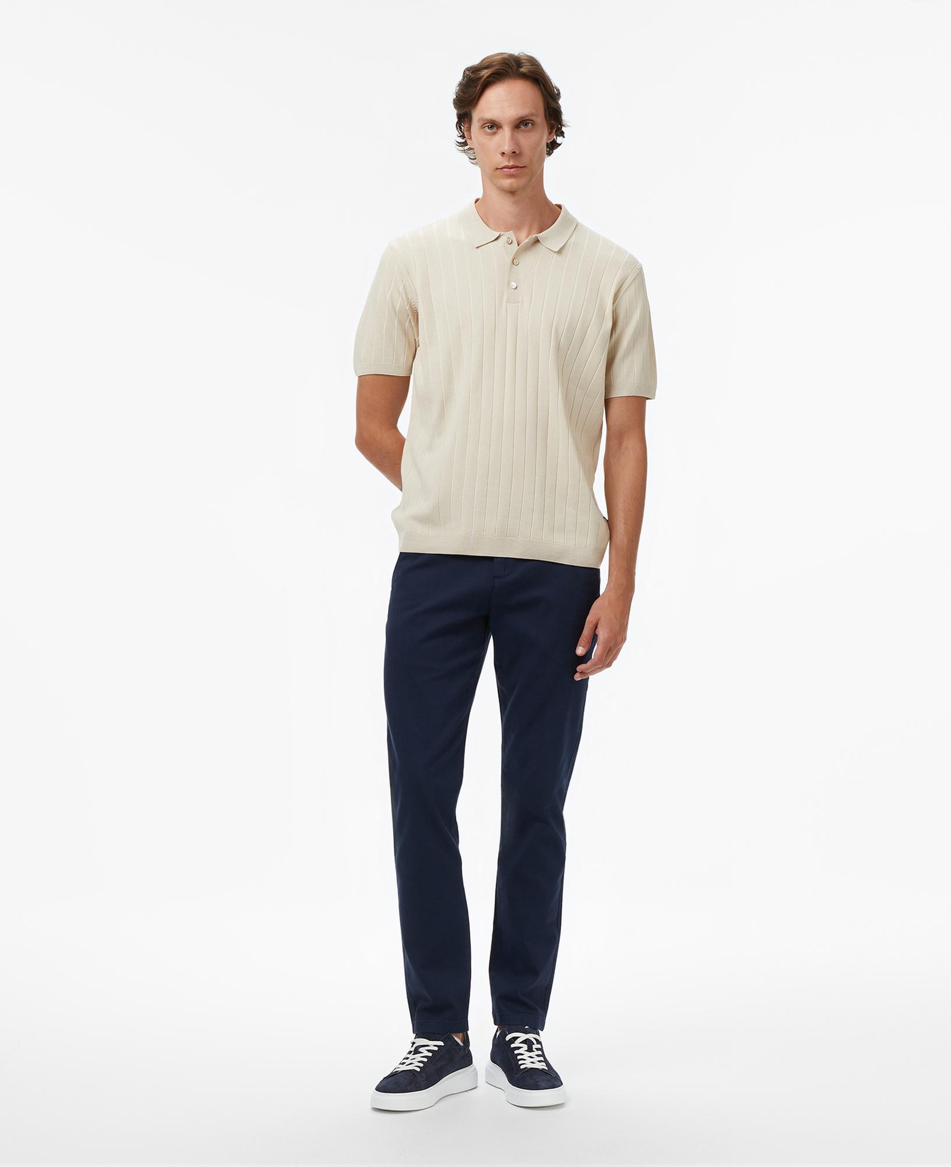Nautica Erkek Bej Classic Fit Kısa Kollu Triko
