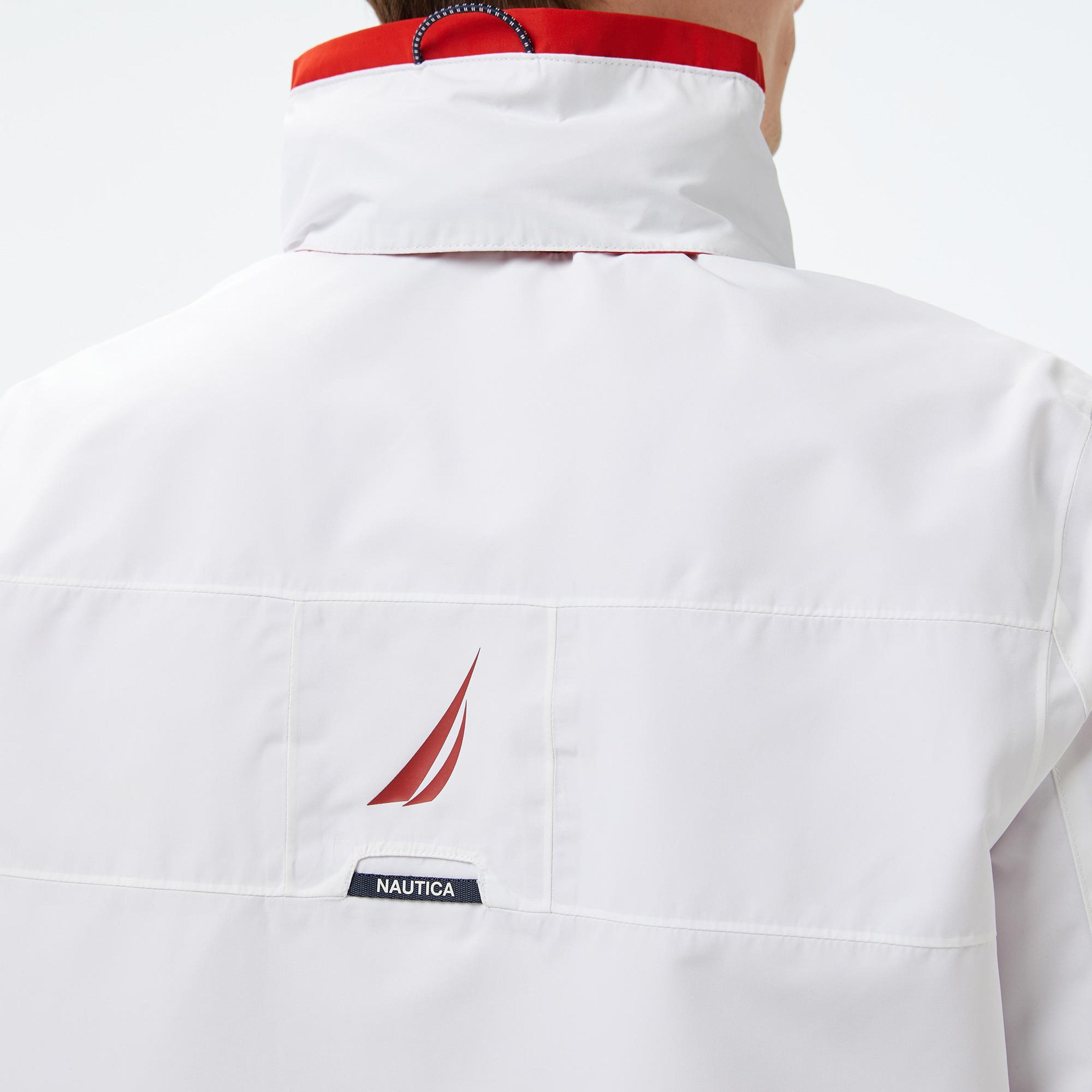 Nautica Erkek Beyaz Regular Fit Dik Yaka Mont