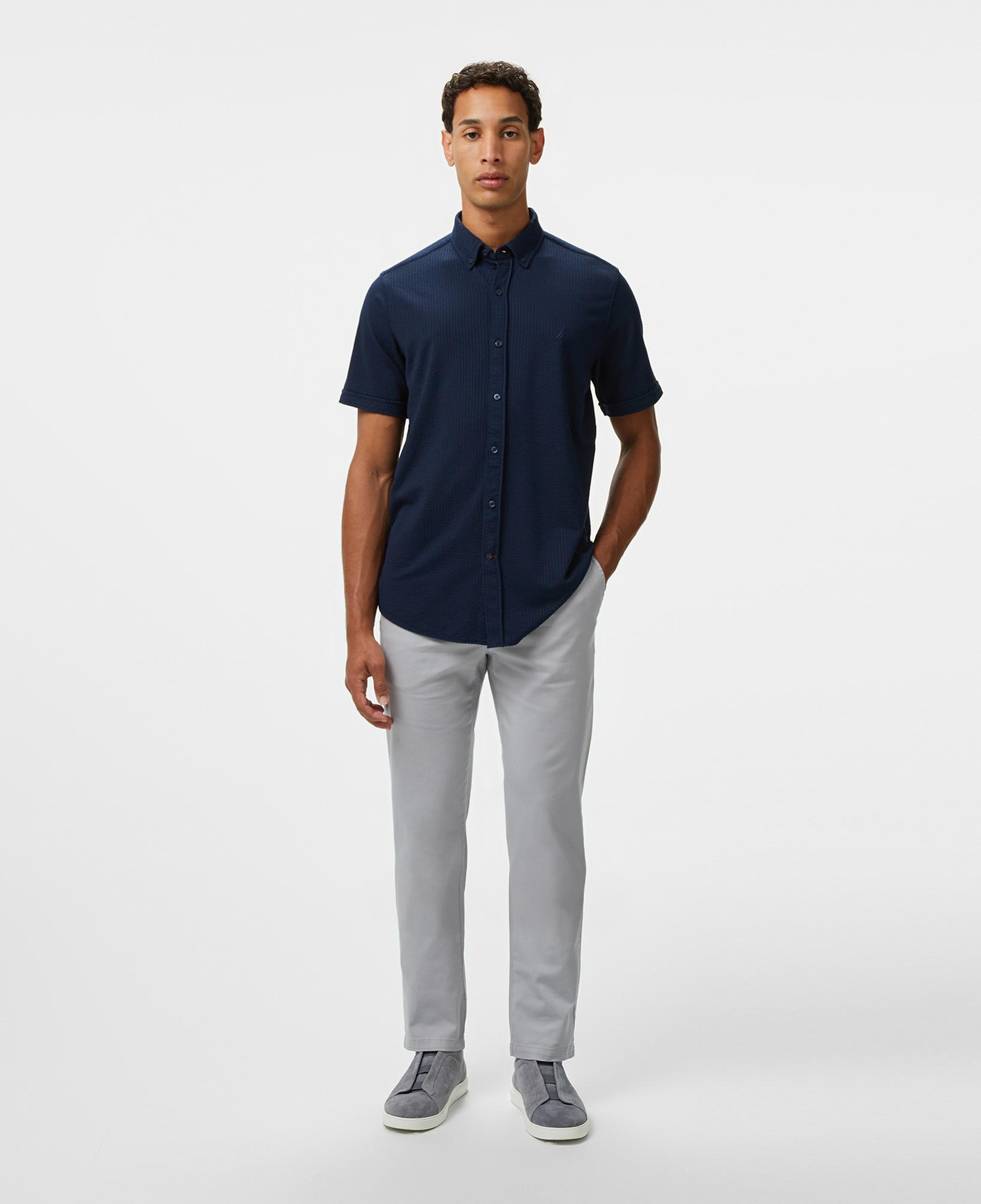 Nautica Erkek Lacivert Classic Fit Gömlek