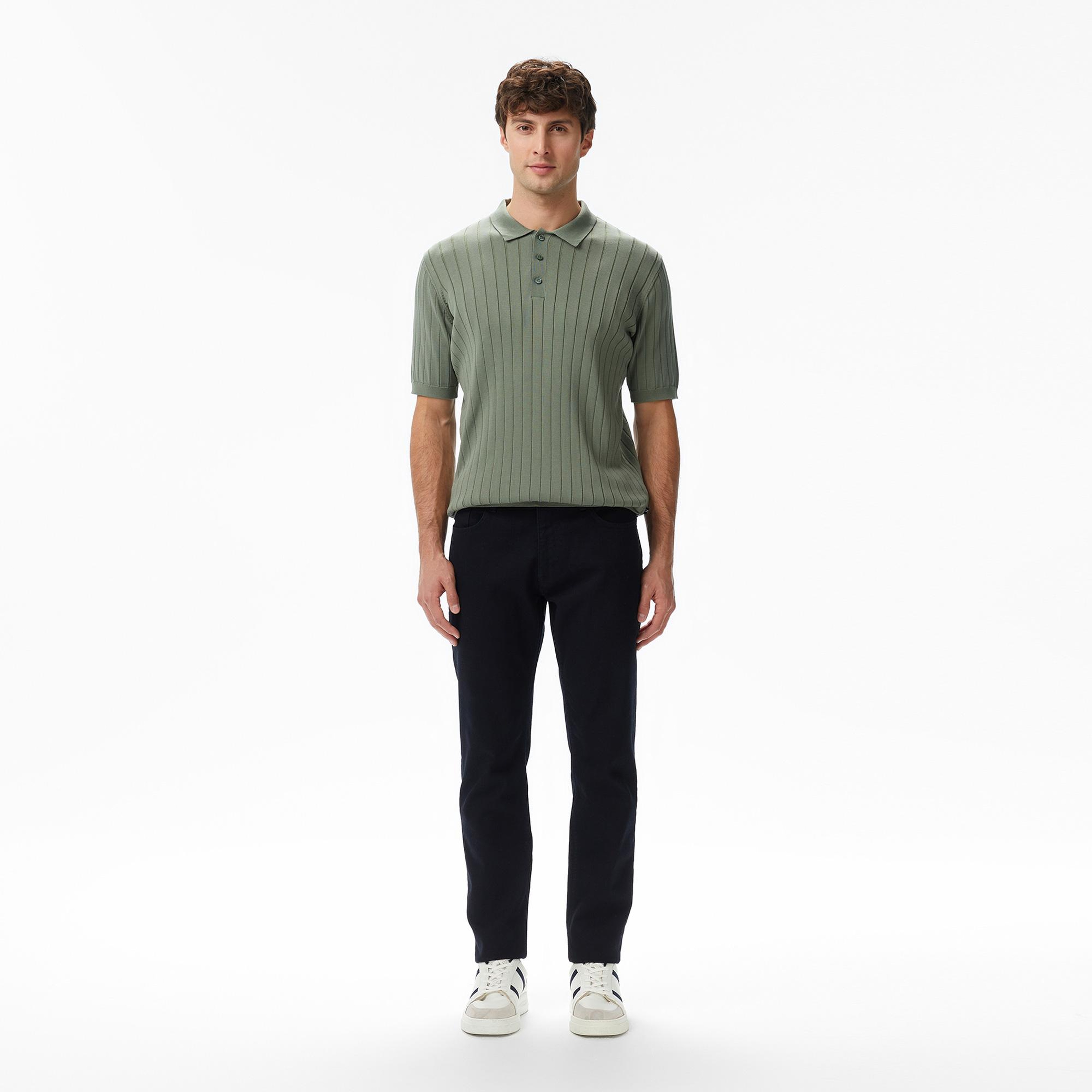 Nautica Erkek Yeşil Classic Fit Kısa Kollu Triko