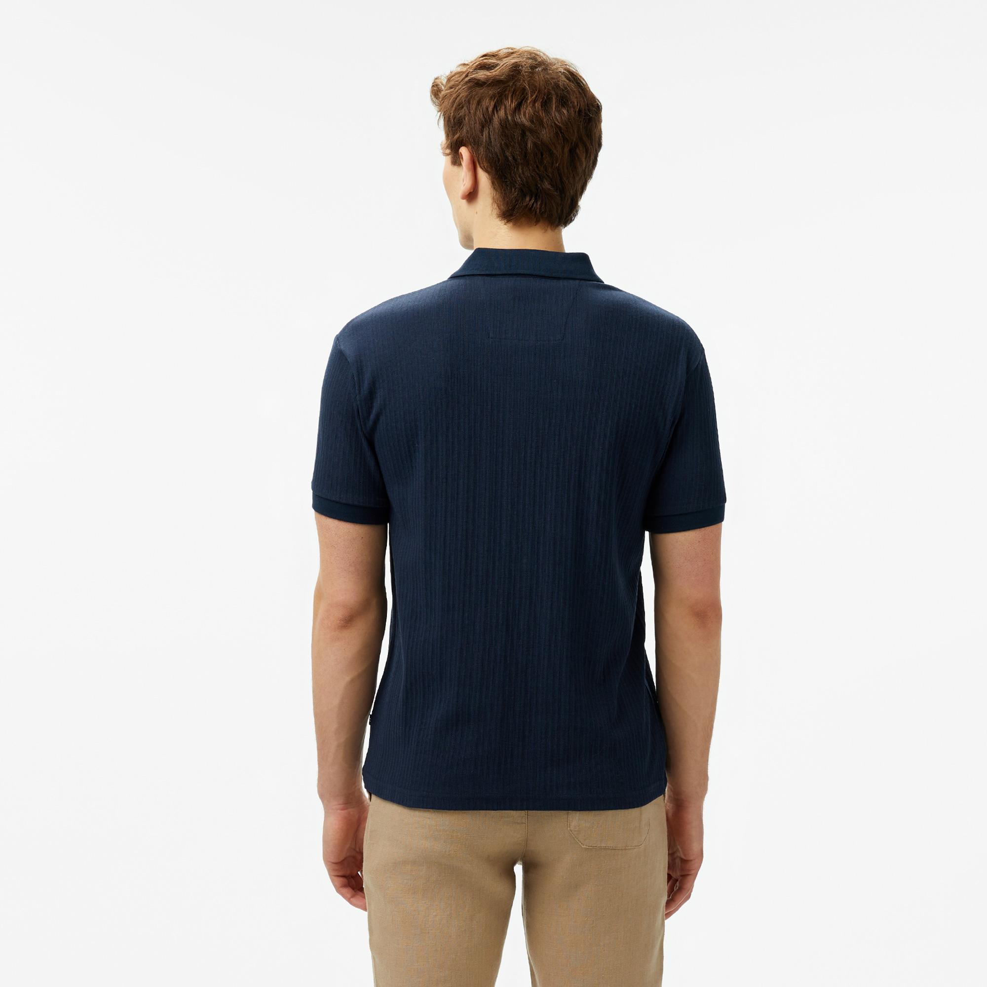 Nautica Erkek Lacivert Regular Fit Polo Yaka T-Shirt