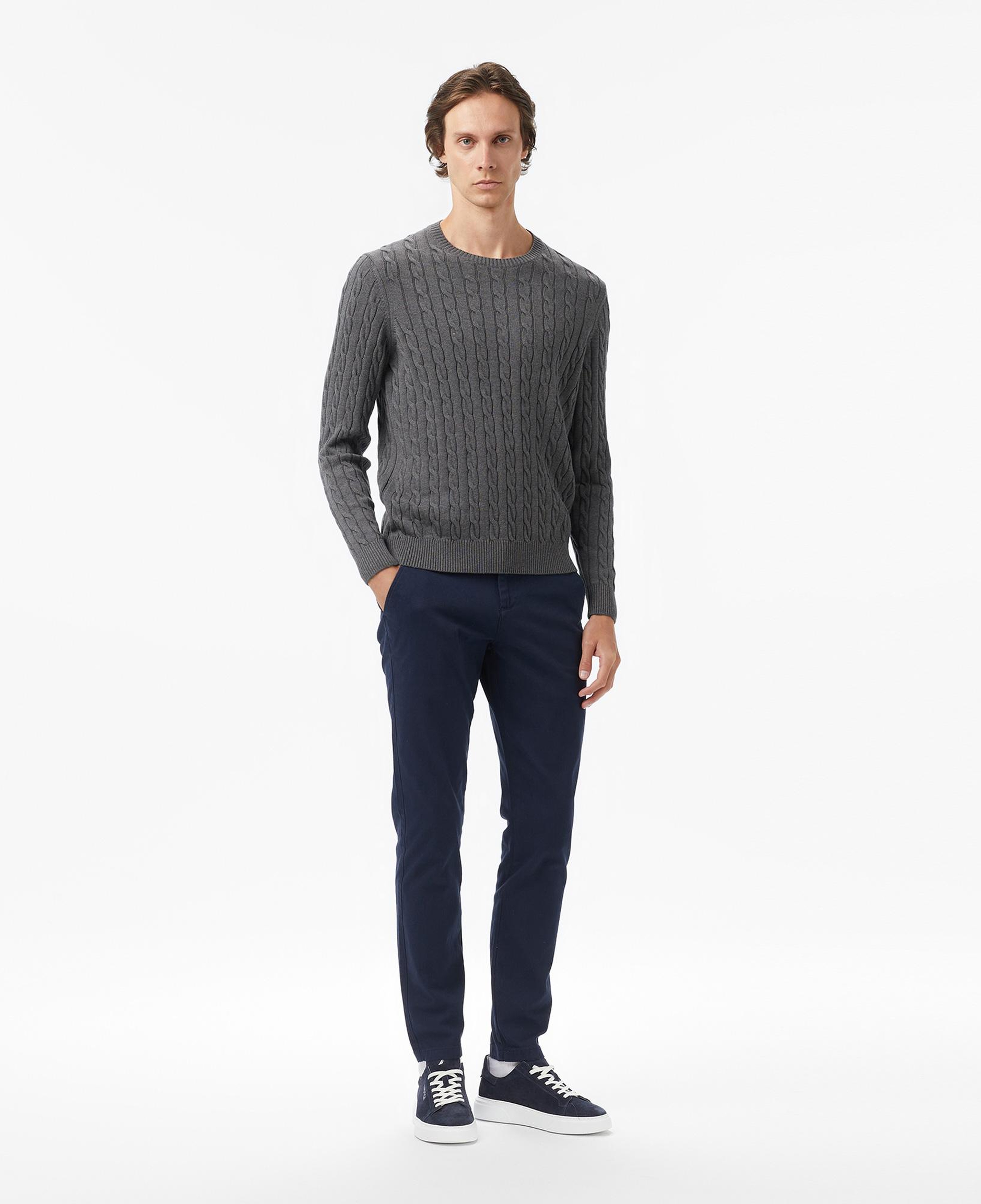 Nautica Erkek Gri Classic Fit Kazak