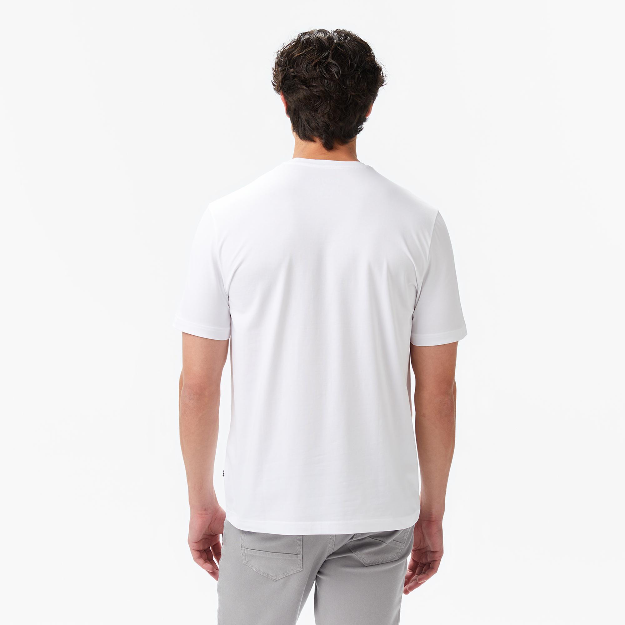 Nautica Erkek Beyaz Classic Fit T-Shirt