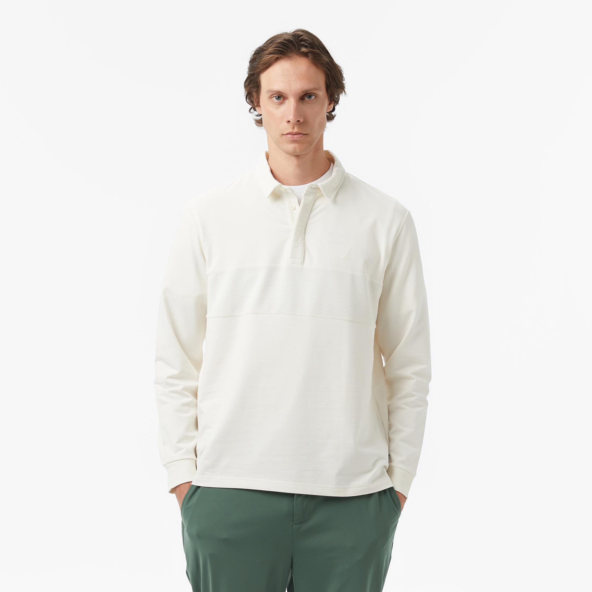 Nautica Erkek Kırık Beyaz Uzun Kollu Polo Yaka T-Shirt