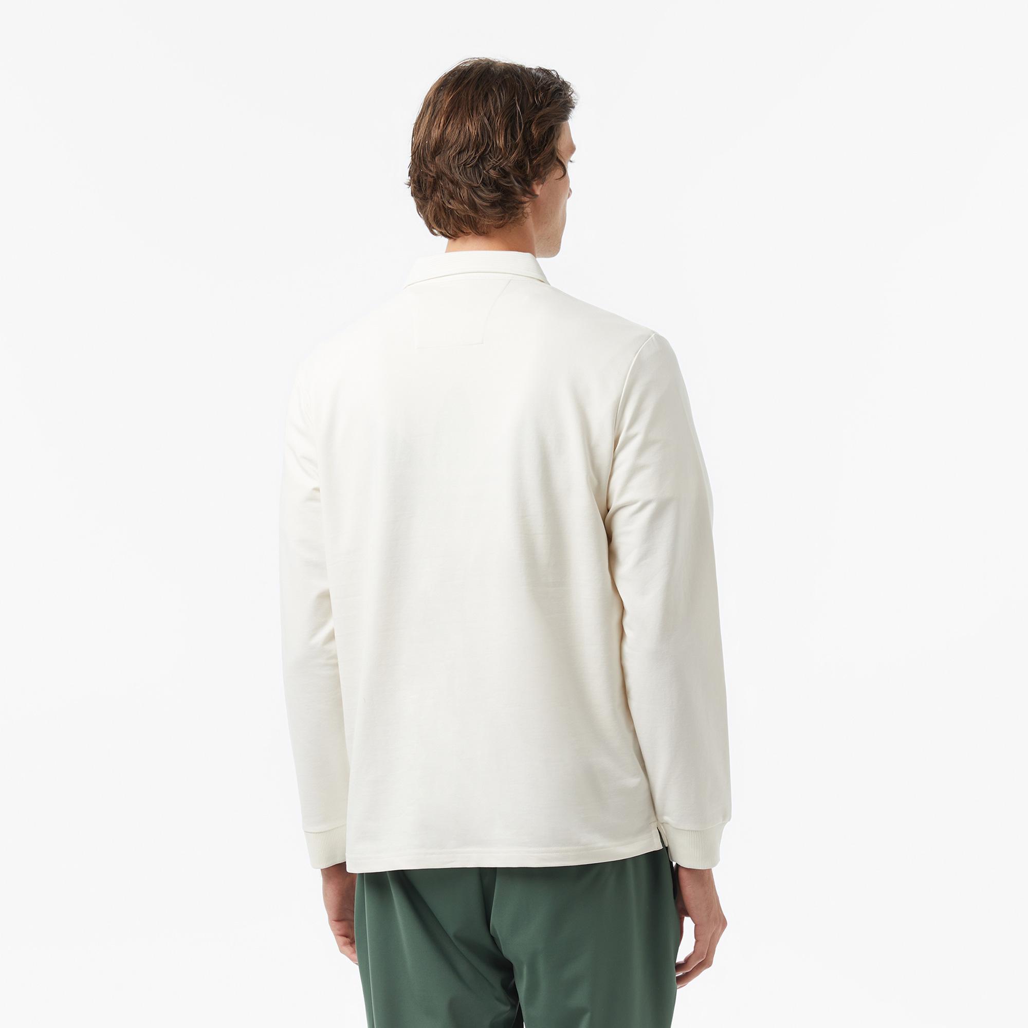 Nautica Erkek Kırık Beyaz Uzun Kollu Polo Yaka T-Shirt