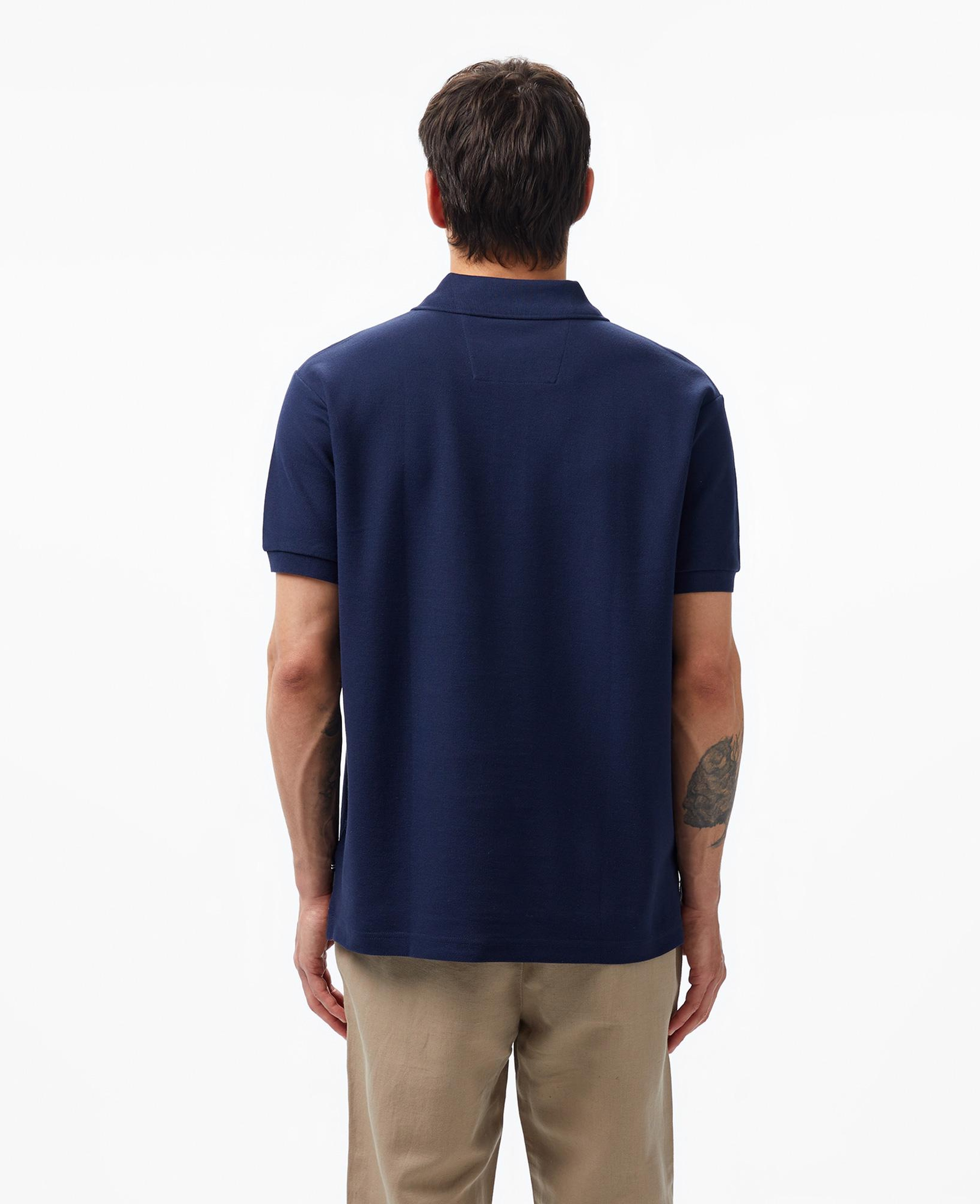 Nautica Erkek Lacivert Classic Fit Kısa Kollu Polo Yaka T-Shirt